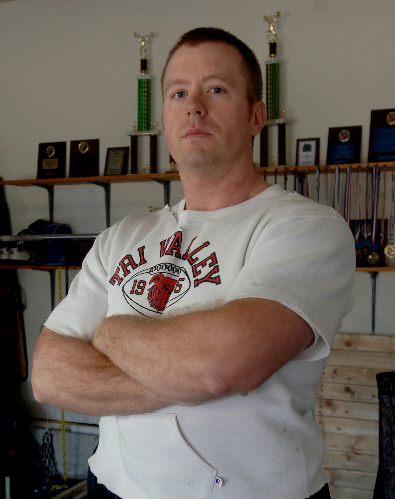 LANGLEY AIR FORCE BASE, Va. -- Staff Sgt. Norman Fulk, previously assigned to the 83rd Communications Squadron, is now assigned to the Air Force World Class Athlete Program, a two-year program that allows him to train for the Olympics. Sergeant Fulk will travel to Atlanta to compete in the Olympic Trials May 16 and 17. (U.S. Air Force photo/Tech. Sgt. Levi Collins)