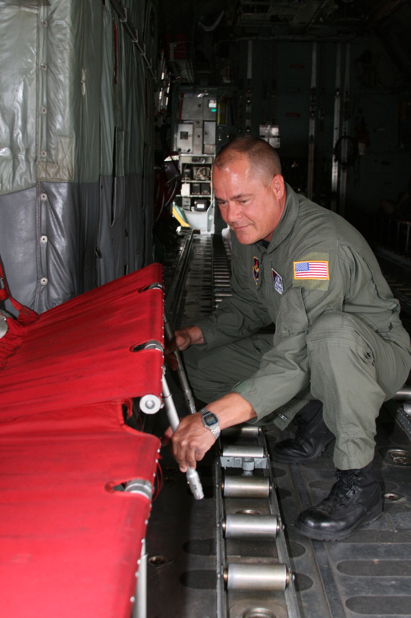 Chief Master Sgt. Rick Merriman is a C-130 loadmaster with the Arkansas Air National Guard's 189th Operations Group. (Photo by Master Sgt. Bob Oldham)