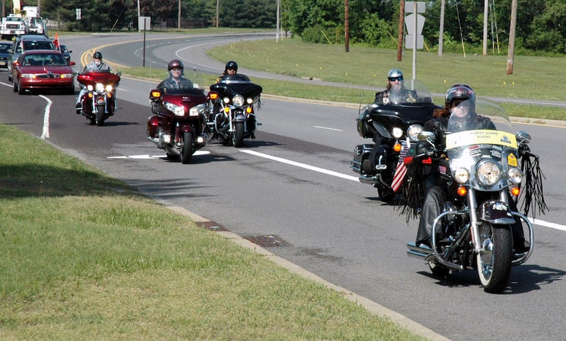 Patriot Guard Riders escort recently deployed McGuire Airman home ...