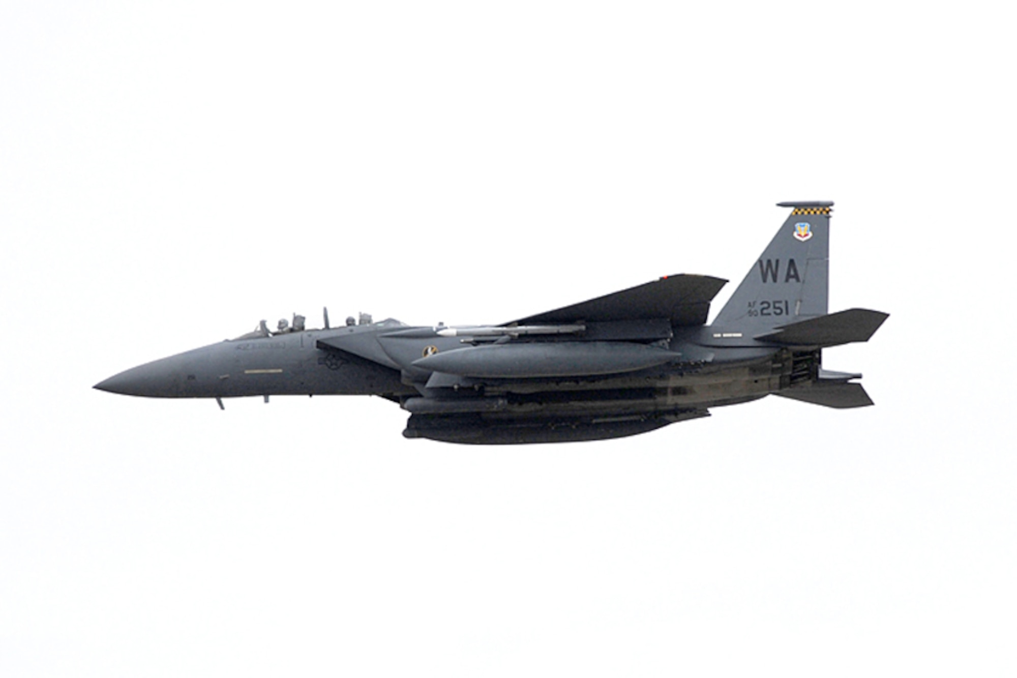 Nearly 40 aircraft from bases around the country participated in the 57th Weapons Squadron's Mobility Air Forces Exercise over the Nevada Test and Training Range May 9. The exercise scenario involved simulated airdrops of cargo and personnel, airland operations, aerial refuelings, and combat support provided by A-10s, F-15Es and F-16s. (U.S. Air Force photo)