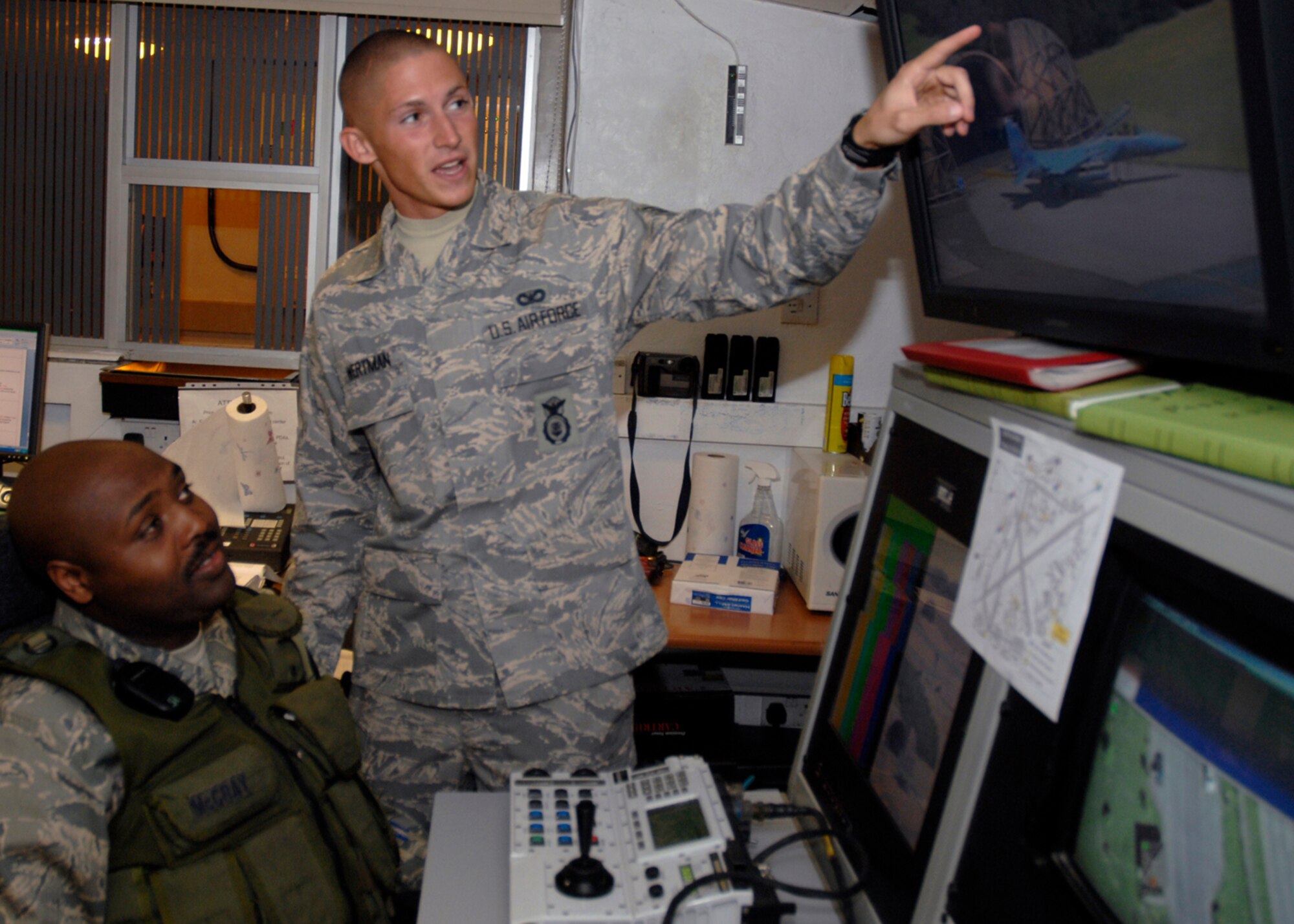 Senior Airman Erik Wertman, 48th Security Forces Squadron NCOIC of Sensors, was nominated for the Liberty spotlight by his chain of command because he practices the Air Force core value of "Service Before Self."