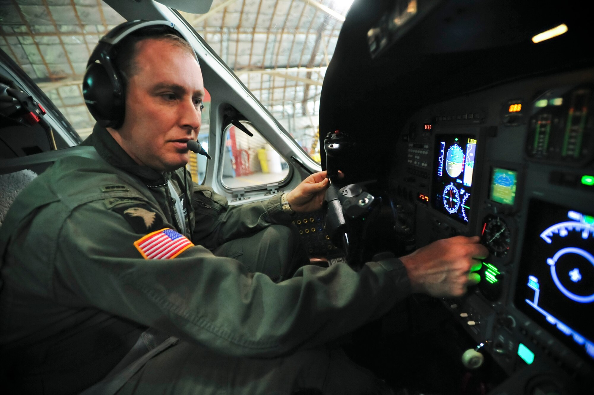ELMENDORF AIR FORCE BASE, Alaska -- Chief Warrant Officer 4 Glen Spadin, a UC-35 pilot, Alaska Regional Flight Center, resets the standby horizontal situation indicator at Elmendorf Air Force Base, Alaska, May 12, 2008. The UC-35 has been a key asset in moving personnel and gear for Northern Edge. This joint exercise is designed to sharpen the military skills in preparation of a real world crisis. (U.S. Air Force photo by Airman 1st Class Jonathan Steffen)