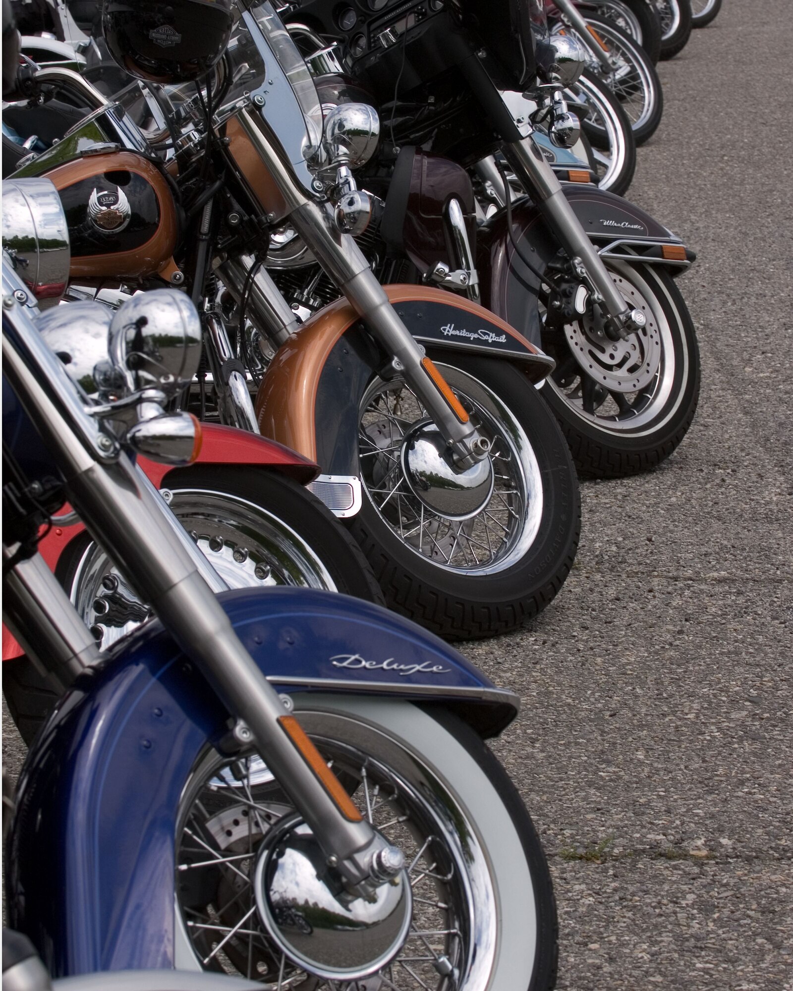 Over 950 motorcycle riders park their bikes after the Armed Force's Freedom Ride on May 18. The ride took them from Collingswood, NJ through historic downtown Mt. Holly, NJ and onto McGuire Air Force Base where the riders had the opportunity to ride down one of the aircraft runways. The ride concluded on Fort Dix Army Post where participants were treated to a complimentary lunch and enjoyed a variety of activities including live music and motorcylce vendors.The Freedom Ride was organized to support the men and women of the armed forces and those who have give the ultimate sacrifice. (U.S. Air Force Photo courtesy photo)
