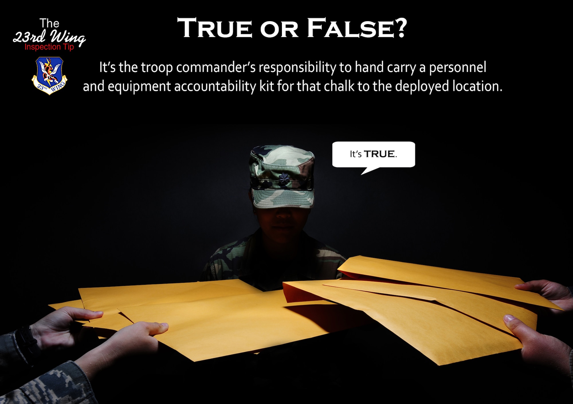 MOODY AIR FORCE BASE, Ga. -- It It’s the troop commander’s responsibility to hand carry a personnel and equipment accountability kit for that chalk to their deployed location. (U.S. Air Force photo illustration by Senior Airman Elizabeth Rissmiller)