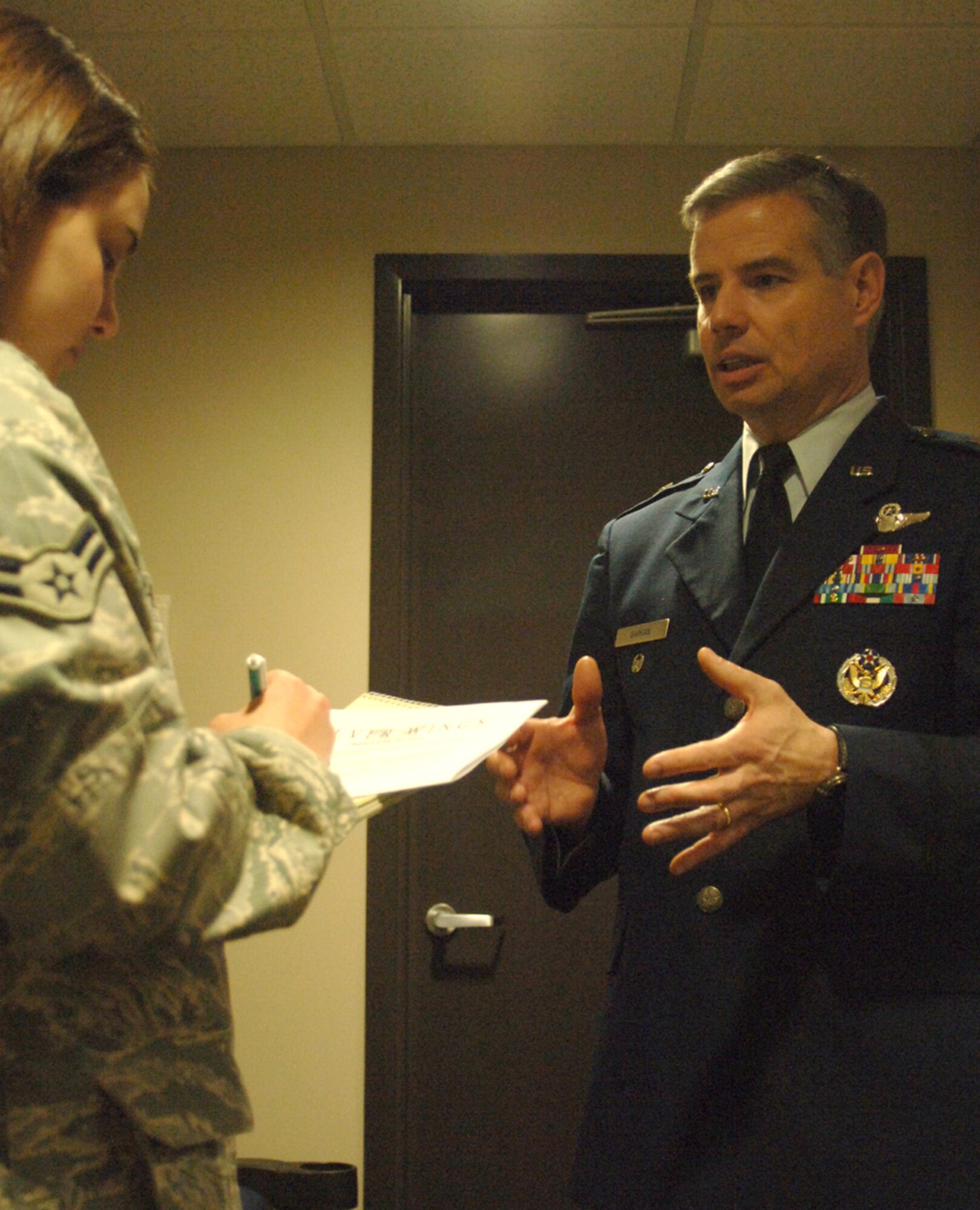 Brigadier Gen. Walter Givhan, Director of the Secretary of the Air Force and Chief of Staff Executive Action Group, was the keynote speaker at the graduation for Specialized Undergraduate Pilot Training class 08-09 May 16. General Givhan received his silver wings at CAFB in 1982 and then returned as a instructor pilot from 1982 to 1986. (U.S. Air Force photo Airman Josh Harbin)