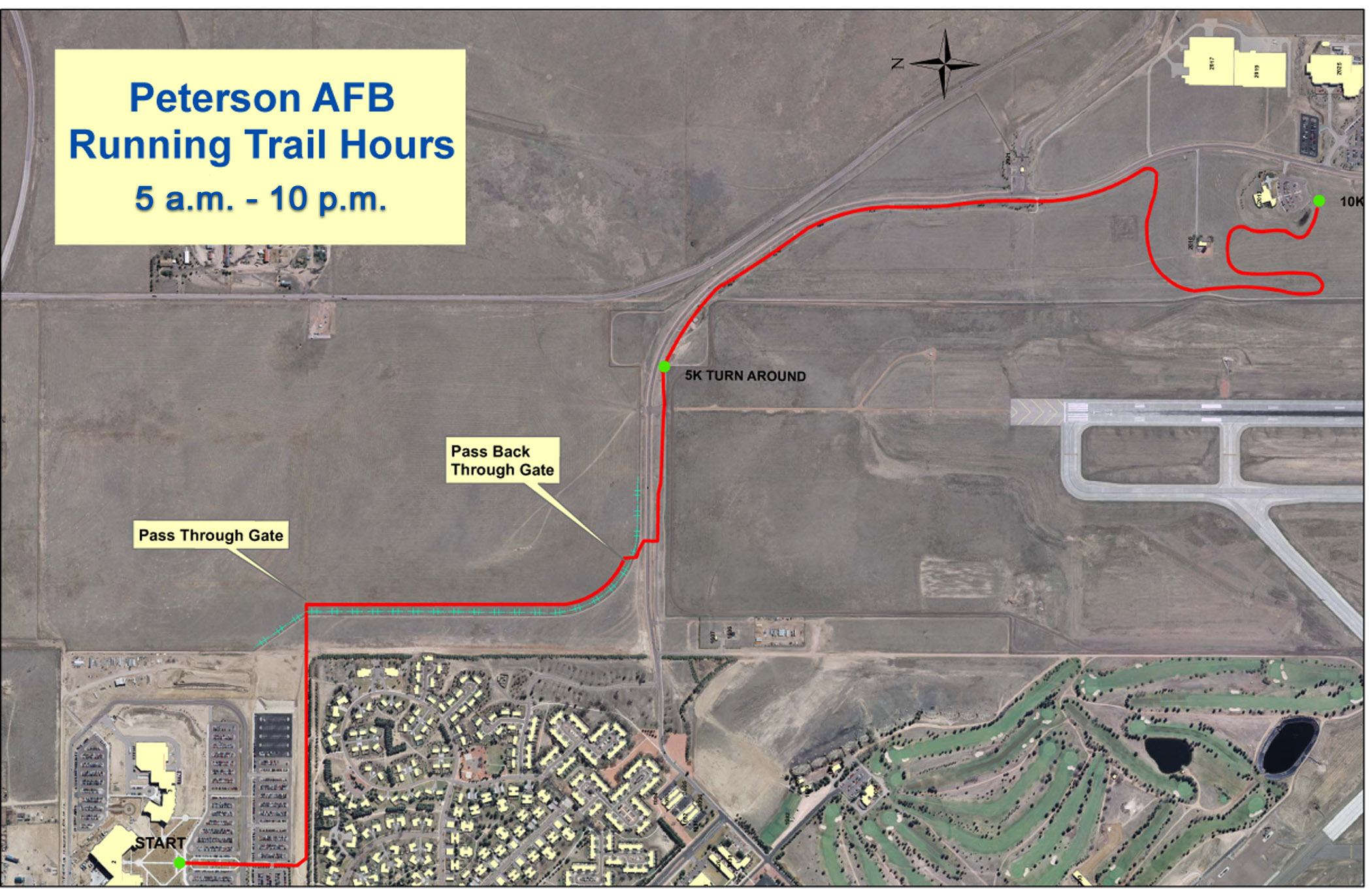 Peterson 5K/10K work out trail hours of operations