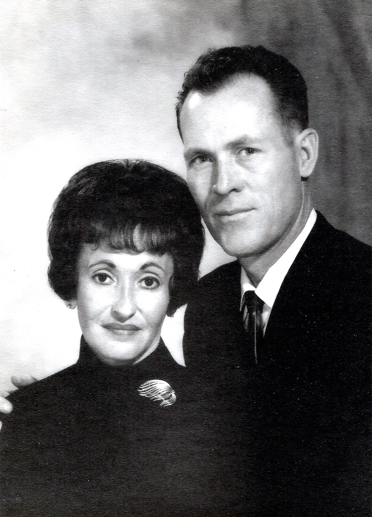 This portrait of Mary and Maj. Robert F. Woods was taken just months before Major Woods left for Vietnam in 1967. On Nov. 30, 2007, the Air Force announced that Major Woods, along with co-pilot Capt. Johnnie C. Cornelius, were identified and their remains returned to the United States from Vietnam.  On June 26, 1968, Major Woods and Captain Cornelius were flying a visual reconaissance mission over Quang Binh Province, Vietnam, when their O-2A Skymaster aircraft crashed in a remote mountainous area.  Major Woods was buried with full military honors April 9, 2008, at Arlington National Cemetery nearly 40 years after he disappeared in the crash. (Photo courtesy of the Woods family)