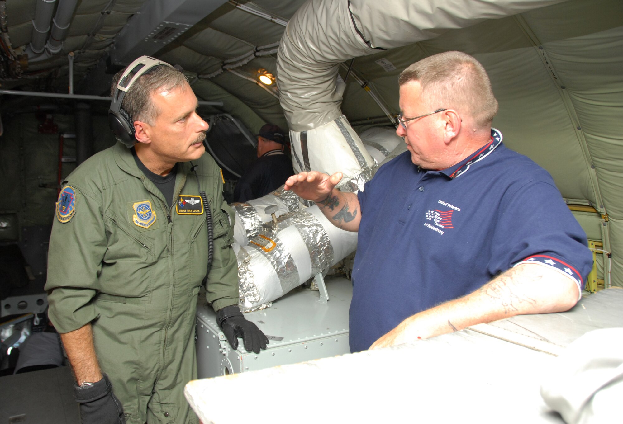 William Loh of the United Veterans of Bridesburg and other local civic leaders and media representatives got a birds-eye-view of the Pennsylvania Air National Guard mission, in an orientation flight hosted by the 111th Fighter Wing May 23 at the Willow Grove Air Reserve Station, Pa.  The KC-135 and crew that refueled the A-10s was from the 171st Air Refueling Wing out of Pittsburgh.  