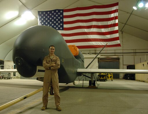 Capt. Christopher Hetrick, 12th Expeditionary Reconnaissance Squadron, RQ-4 Global Hawk pilot. Captain Hetrick was the 380th AEW Warrior of the Week for the week of May 23, 2008 (U.S. Air Force Photo/Senior Airman Ross M. Tweten)