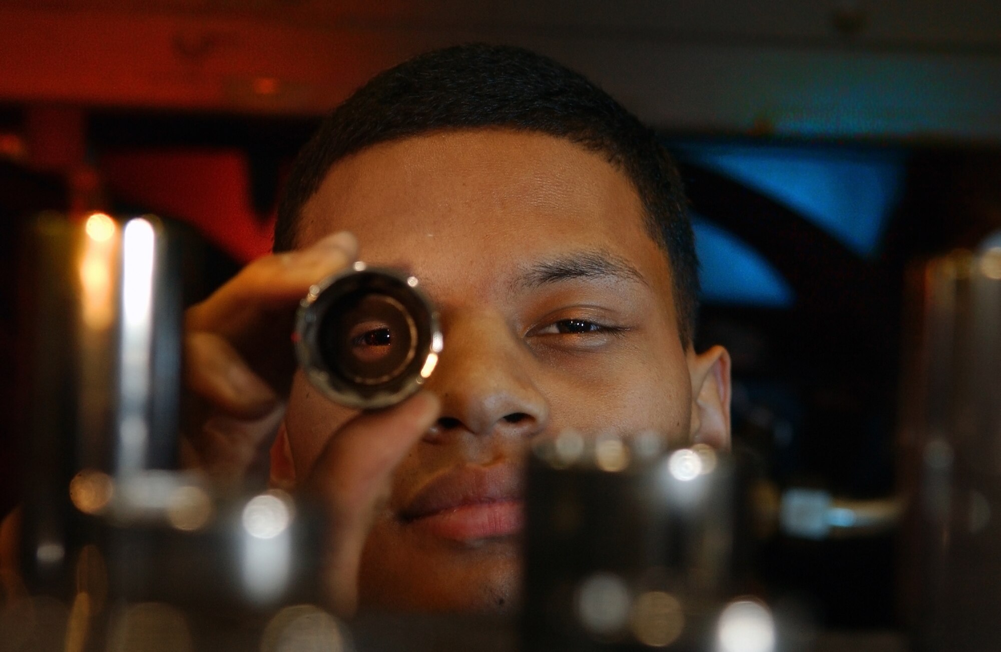 Airman 1st Class Anthony Espino, 354th Logistics Readiness Squadron vehicle and vehicular equipment apprentice, is the Hall of Fame nominee for the week of May 30 to June 5. (U.S. Air Force photo by Airman 1st Class Jonathan Snyder)                               
