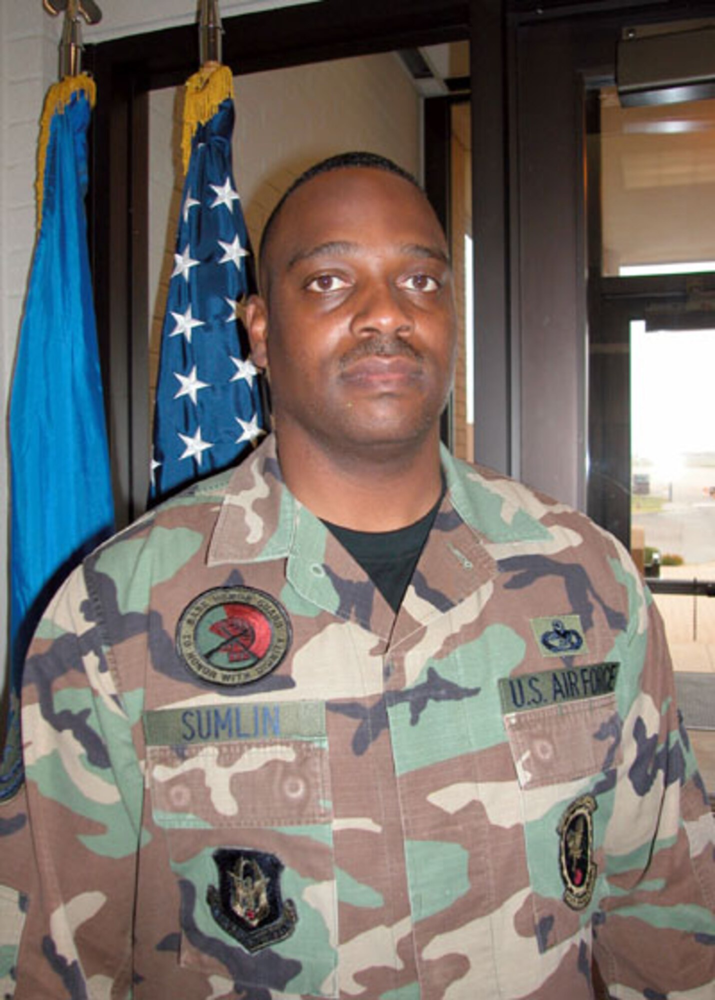 Master Sgt. Demetrious Sumlin was selected as the 507th Air Refueling Wing Senior NCO of the quarter for the first quarter of 2008.