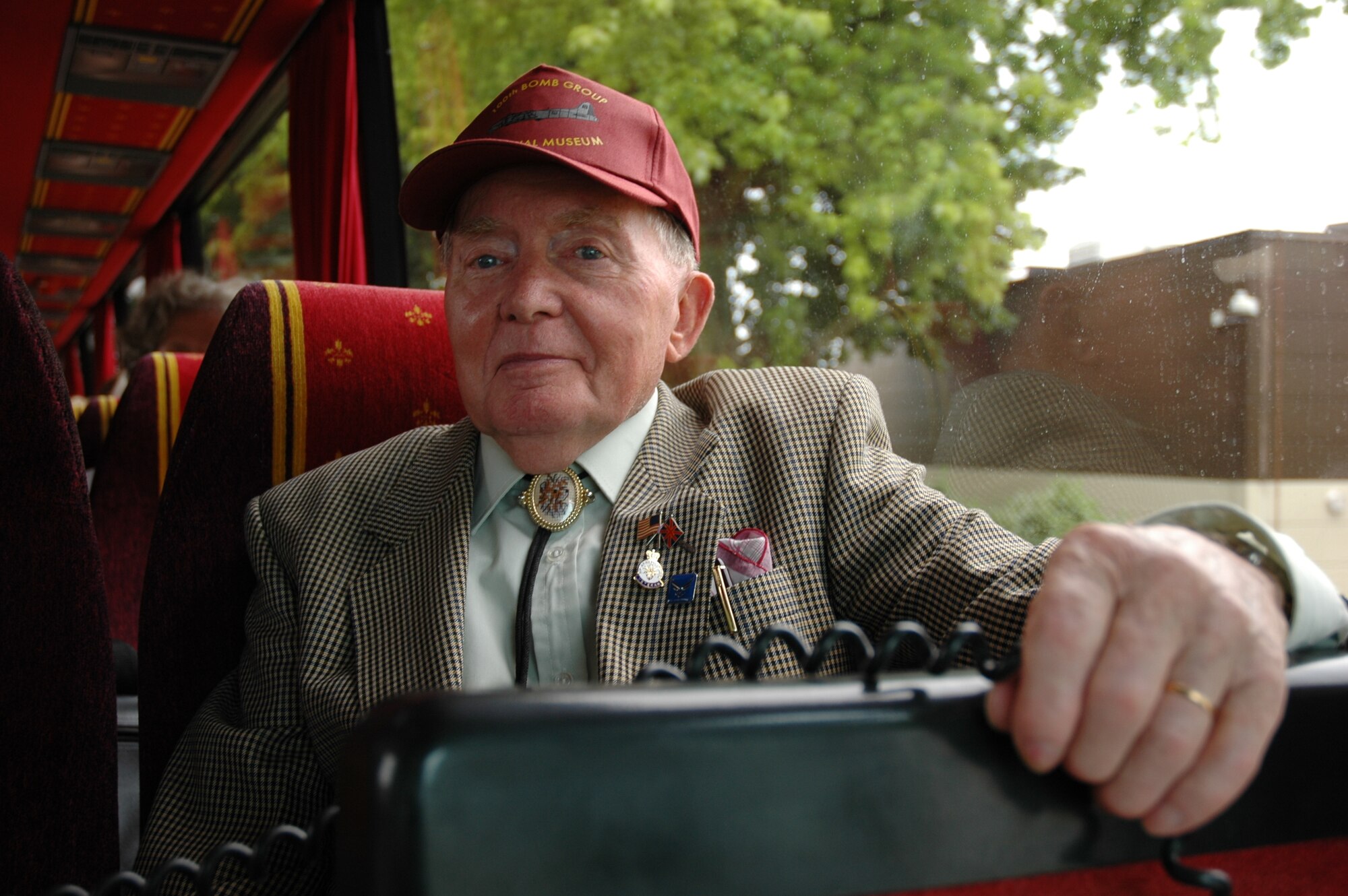 Doug Wickwar, a Watton native, has been bringing community groups to RAF Lakenheath for more than 20 years.  A WWII veteran, Mr. Wickwar is an avid U.S. Air Force supporter and community staple. (U.S. Air force photo by Staff Sgt. Nicholasa Reed)