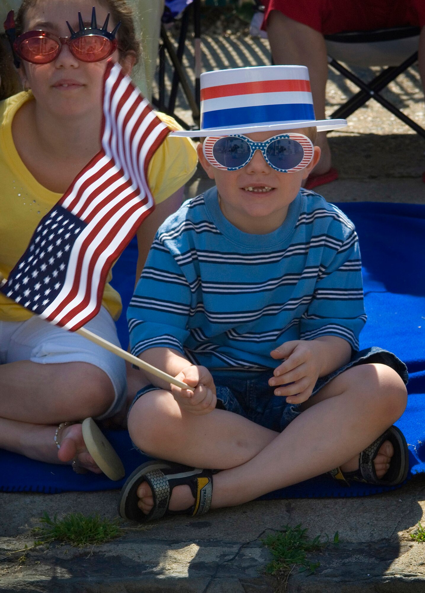 Bill Keiper, 5, sits waiting to cheer on the Bridesburg Memorial Day Parade May 26. Bridesburg is a borough in Philadelphia and hosted the kickoff celebrations for Air Force Week Philadelphia. Air Force Week Philadelphia is an event designed to build new relationships in the Philadelphia metropolitan area and strengthen public support for the Air Force mission and Airmen serving worldwide in the war on terrorism. (U.S. Air Force photo/Staff Sgt. Bennie J. Davis III)