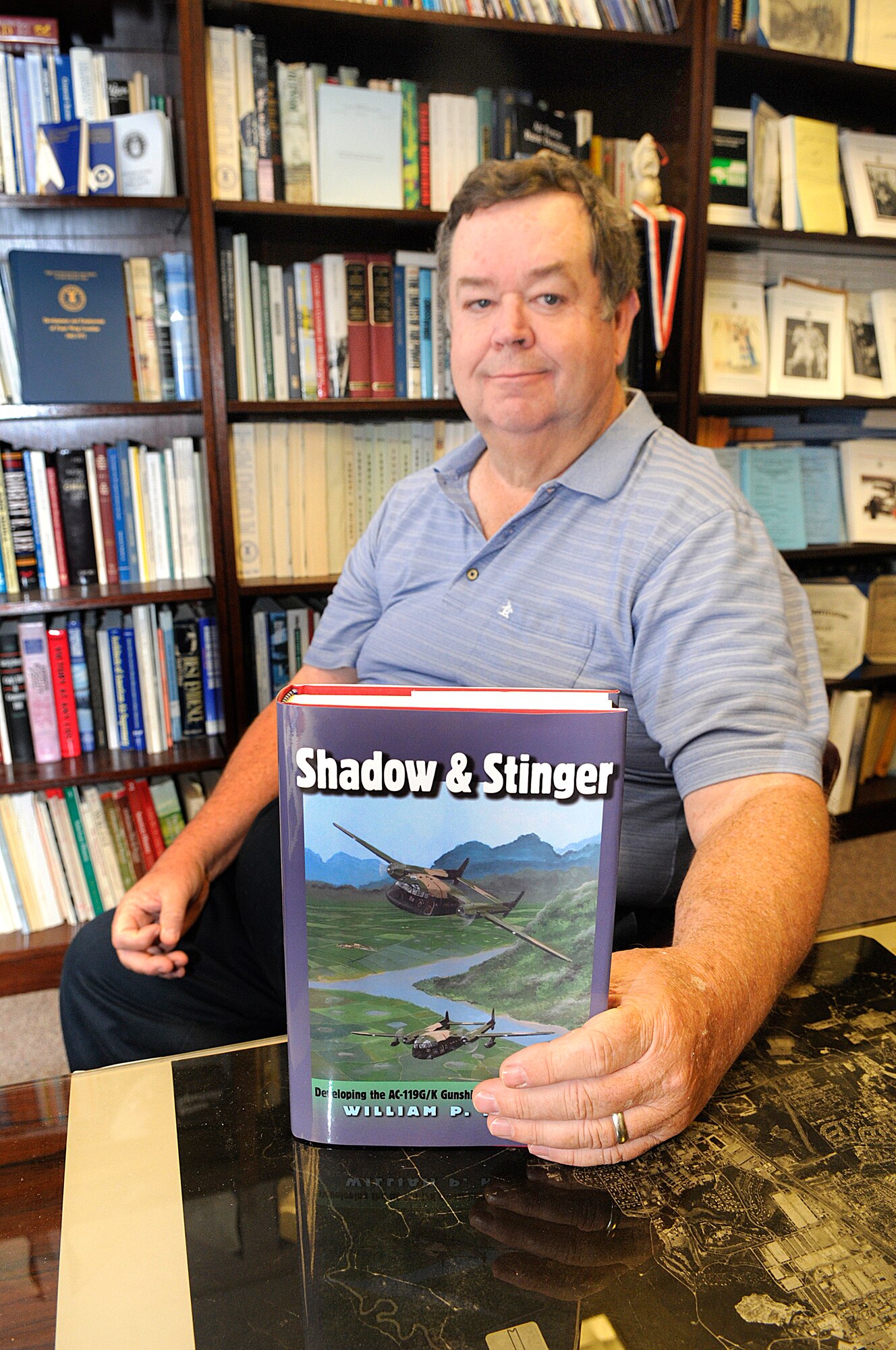 Dr.William Head, Warner Robins Air Logistics Center historian earned the 2008 U.S. Air Force History and Museums Program’s Frank Futrell Award for Excellence in Historical Publications for his book, “Shadow and Stinger: Developing the AC-119G/K Gunships in the Vietnam War.” U. S. Air Force photo by Sue Sapp