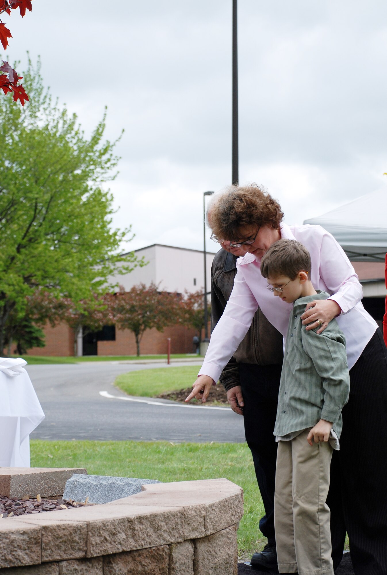 YOUNGSTOWN AIR RESERVE STATION, Ohio - Family members and friends of Richard Alberini attending a dedication ceremony May 22, 2008, were among the first to see the memorial dedicated to his memory and lifetime of service to his country.