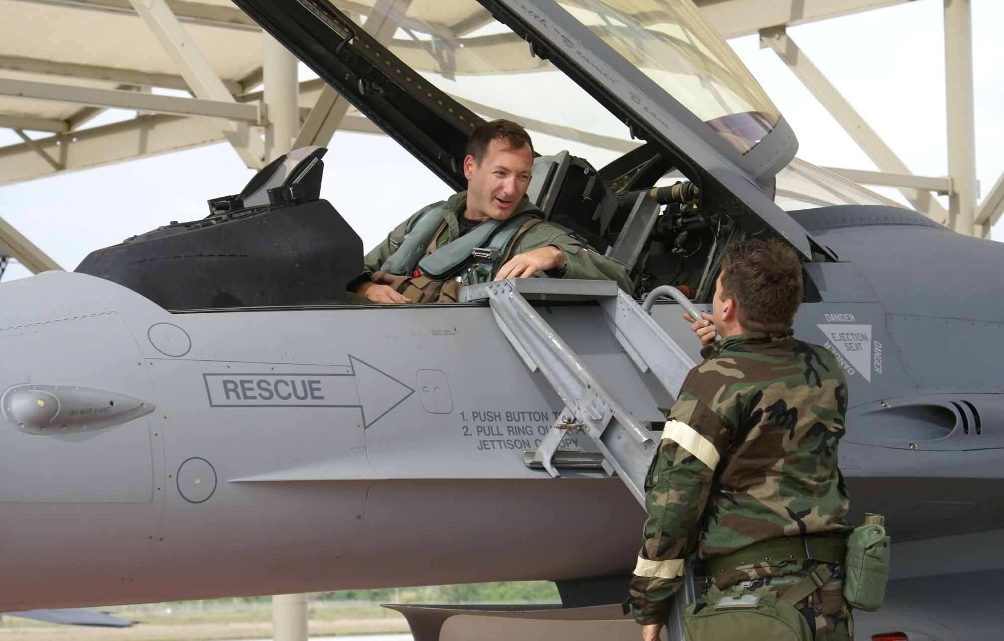 HOMESTEAD AIR RESERVE BASE, Fla. -- Maj. Sean Gustafson, 93rd Fighter Squadron pilot, was selected to fly with the Thunderbirds, the premier U.S. Air Force Air Demonstration Team. His selection marks the first time a member from the Air Force Reserve will fly with the Thunderbirds since its formation in 1953. The Thunderbirds, based out of Nellis AFB, Nev., perform precision aerial maneuvers demonstrating the capabilities of Air Force high performance aircraft to millions of people throughout the world.  The squadron exhibits the professional qualities the Air Force develops in the people who fly, maintain and support these aircraft.  Major Gustafson will fly the No. 4 slot aircraft during the 2009 and 2010 demonstration seasons.  (U.S. Air Force photo/Tim Norton)
