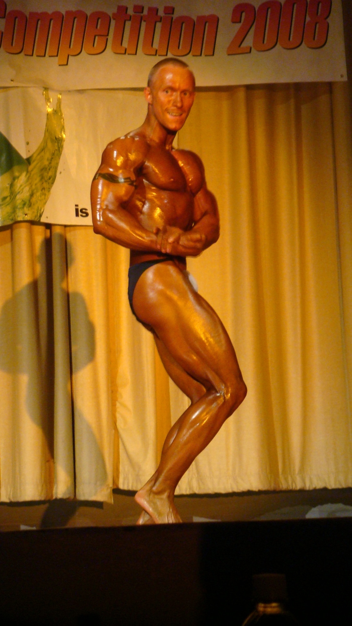 Staff Sgt. Jason D. Williams, 382nd Training Squadron training manager, wins first place in the 154 pounds and under weight class at the 2008 Annual Luke Air Force Base Bodybuilding Competition in Ariz. Aug. 16.  He also placed second in the overall competition. (U.S. Air Force photo)