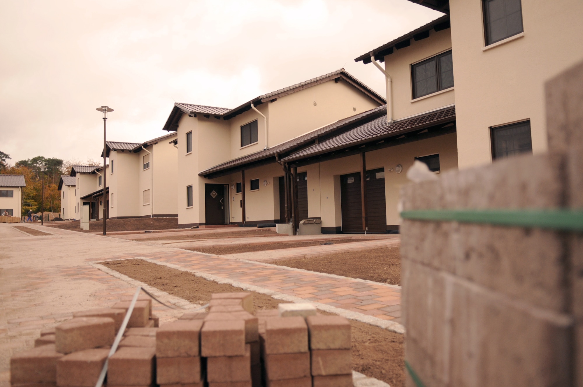 The Kaiserslaurtern Military Community family housing program began construction in August 2004 and is scheduled to be complete in 2010. Currently construction in the KMC have completed approximatley 500 units, Oct. 22, 2008. (U.S. Air Force photo Airman 1st Class Scott Saldukas)