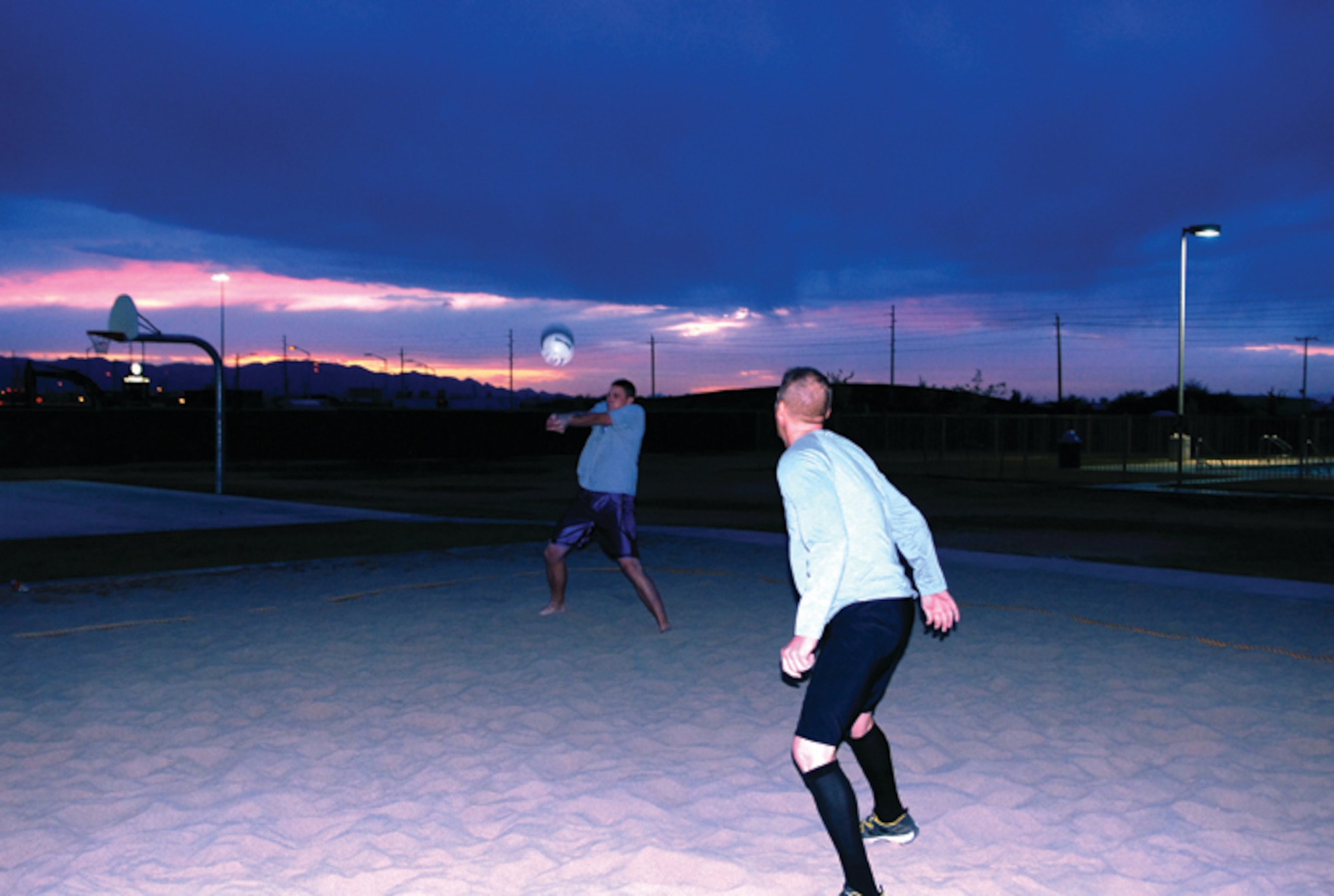 Two-on-two volleyball will be featured in the Luke Winter Games Dec. 15 through 19. (U.S. Air Force photo/ Airman 1st Class C.J. Hatch.)