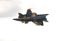 11/1/2008 - The Navy Blue Angels perform during AirFest 2008 at Lackland Air Force Base, Texas. (USAF photo by Robbin Cresswell)