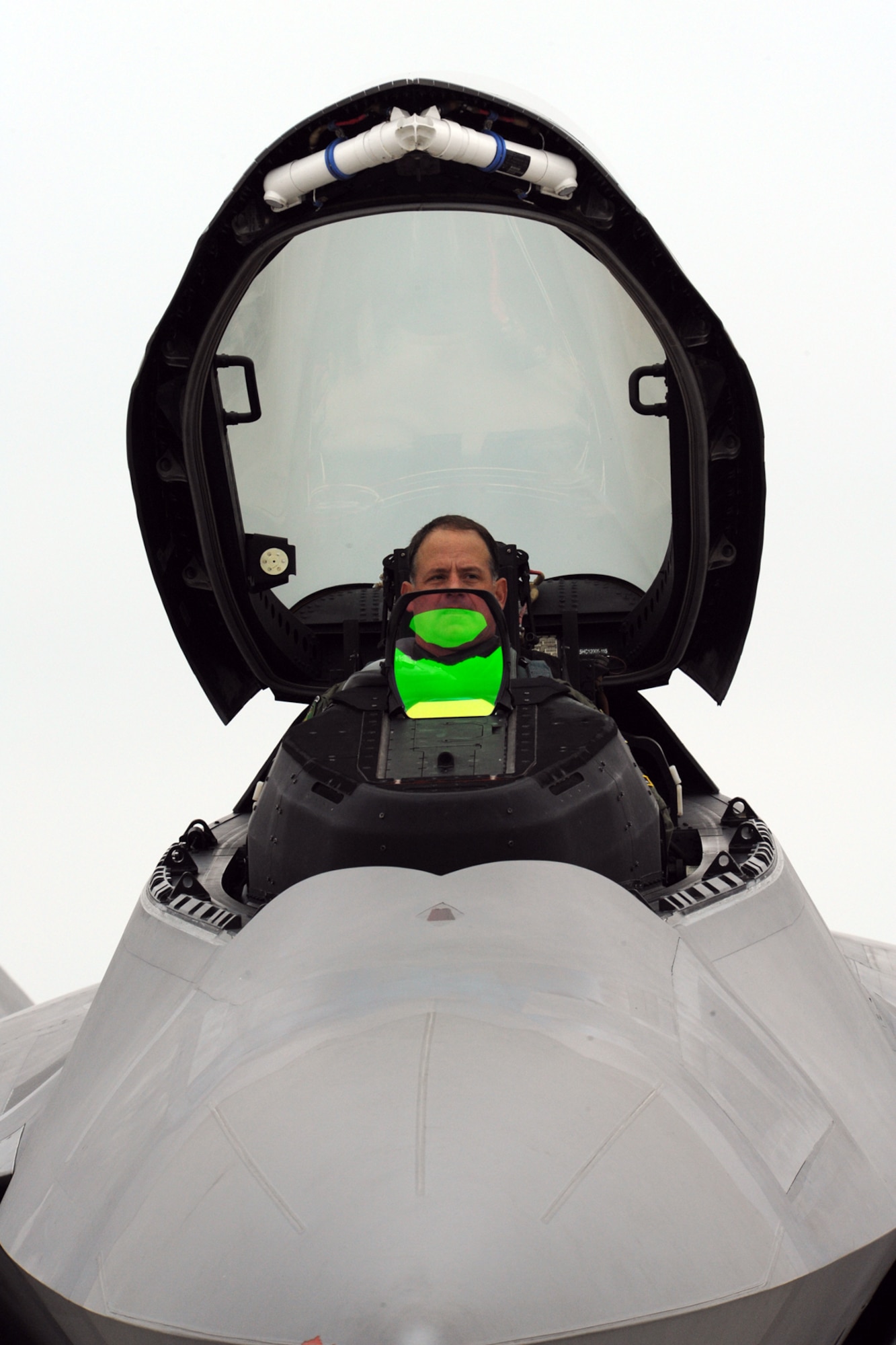 LANGLEY AIR FORCE BASE Va.-- Col. Patrick "Dillon"  Marshall, 1st Operations Group commander, prepares for his final flight here on Nov. 7. A final flight is the last flying mission for a commander before starting a tour at a new squadron. (U.S. Air Force photo/Airman 1st Class Jonathan Koob)
