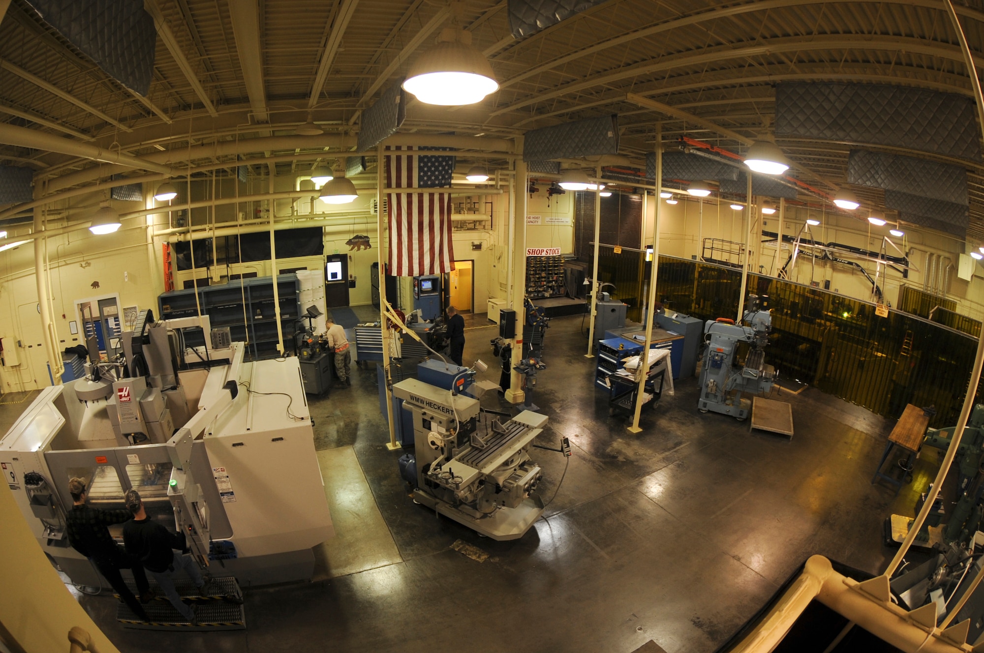 ELMENDORF AIR FORCE BASE, Alaska -- The 3rd Equipment Maintenance Squadron Metals Technology flight work daily on different pieces of equipment that fabricate parts for all aircraft and aerospace ground equipment here on Elmendorf. The parts created by the flight allow Elmendorf to stay combat ready and able to Fly, Fight and Win. (U.S. Air Force photo/Staff Sgt. Joshua Garcia)