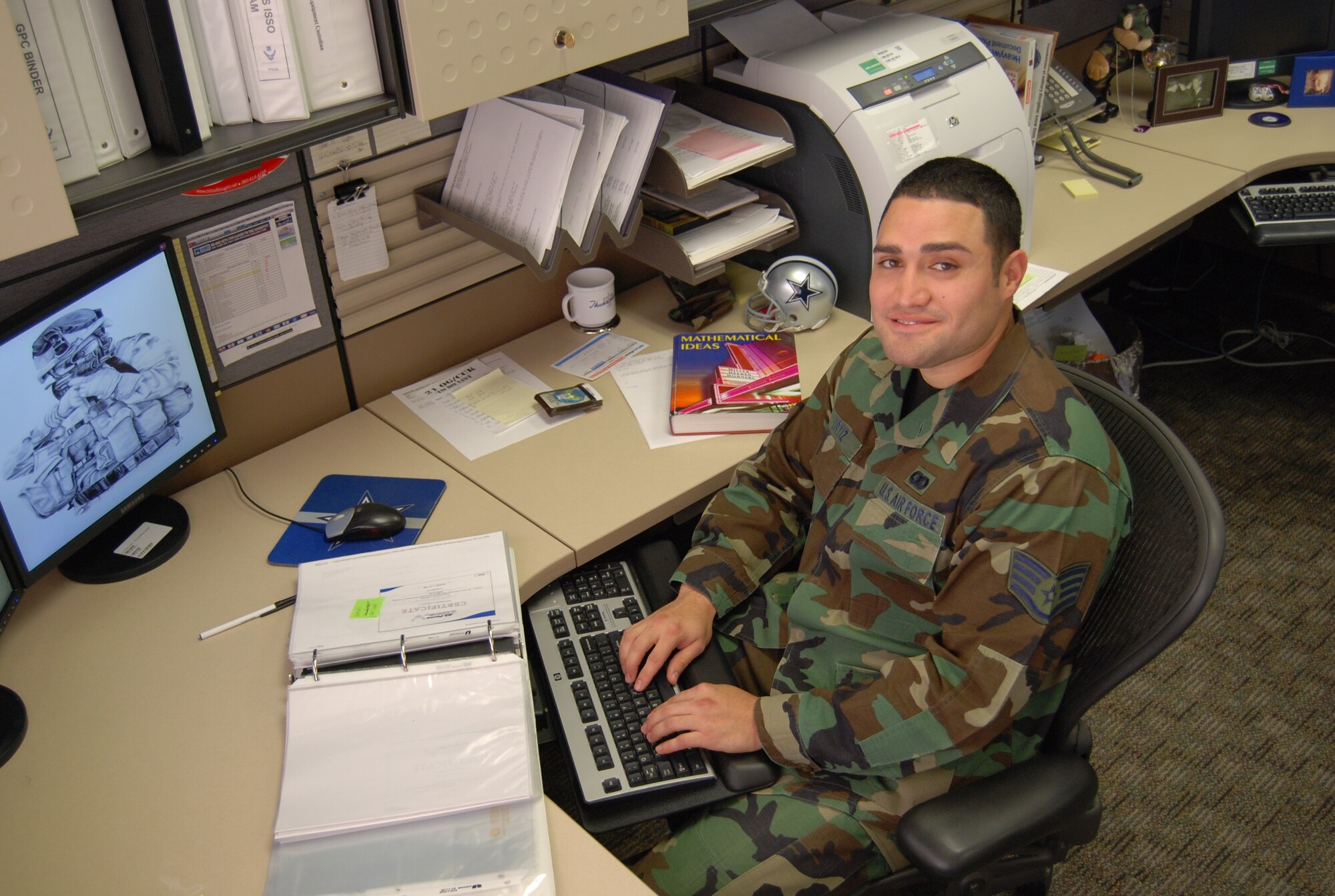 Staff Sgt. Rudy Ortiz was selected for the First Knight award for the week of Nov. 13, 2008. This award is designed to recognize outstanding Airmen each week for the work they do each day. (U.S. Air Force photo/ Ben Beck) 