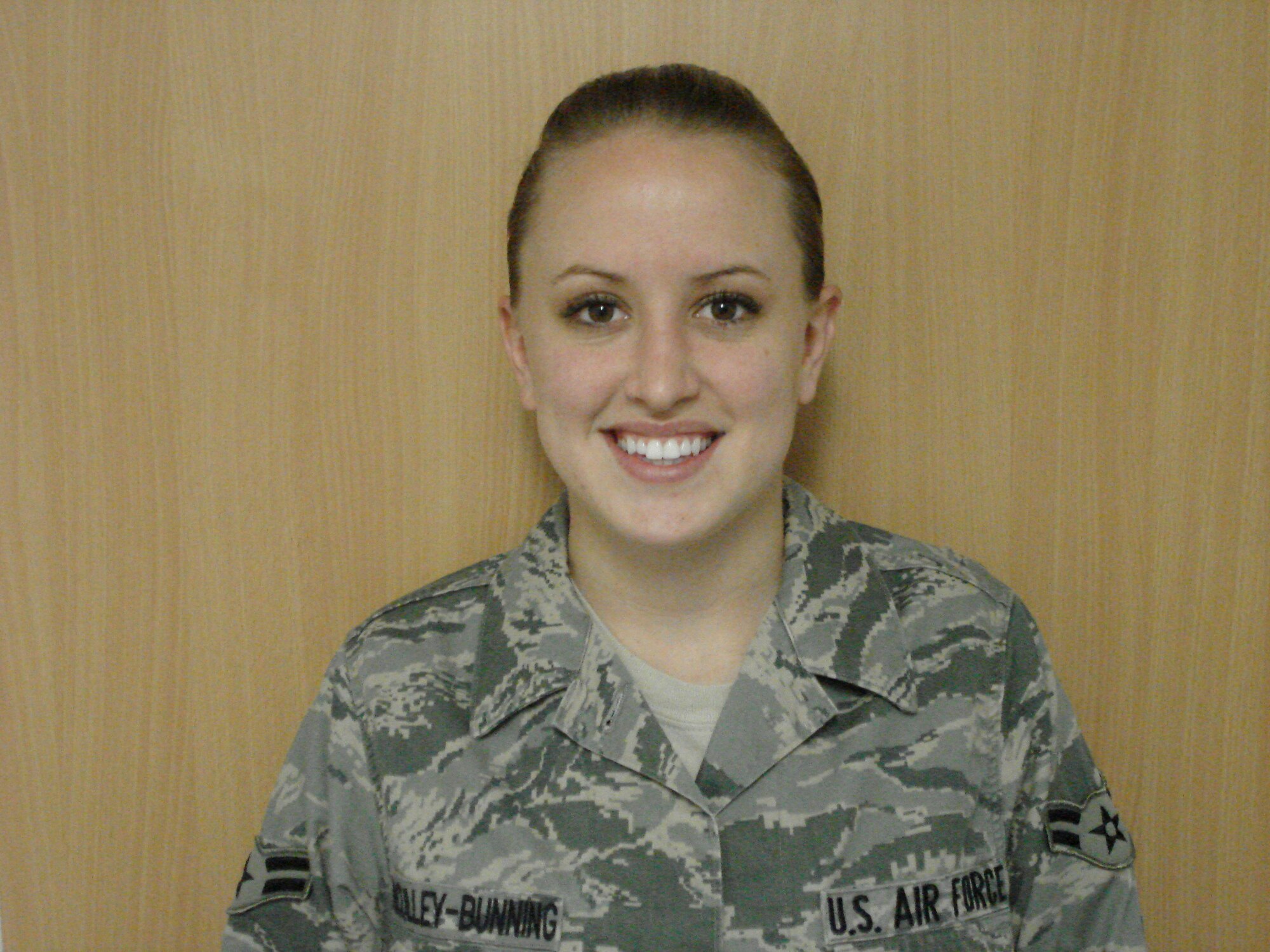 SPANGDAHLEM AIR BASE, Germany—Airman 1st Class Kayla McCulley-Bunning, 52nd Medical Support Squadron, outpatient records and appointing clerk, is the 52nd Fighter Wing's Top Saber Performer for Oct. 31-Nov. 6. (Courtesy photo)