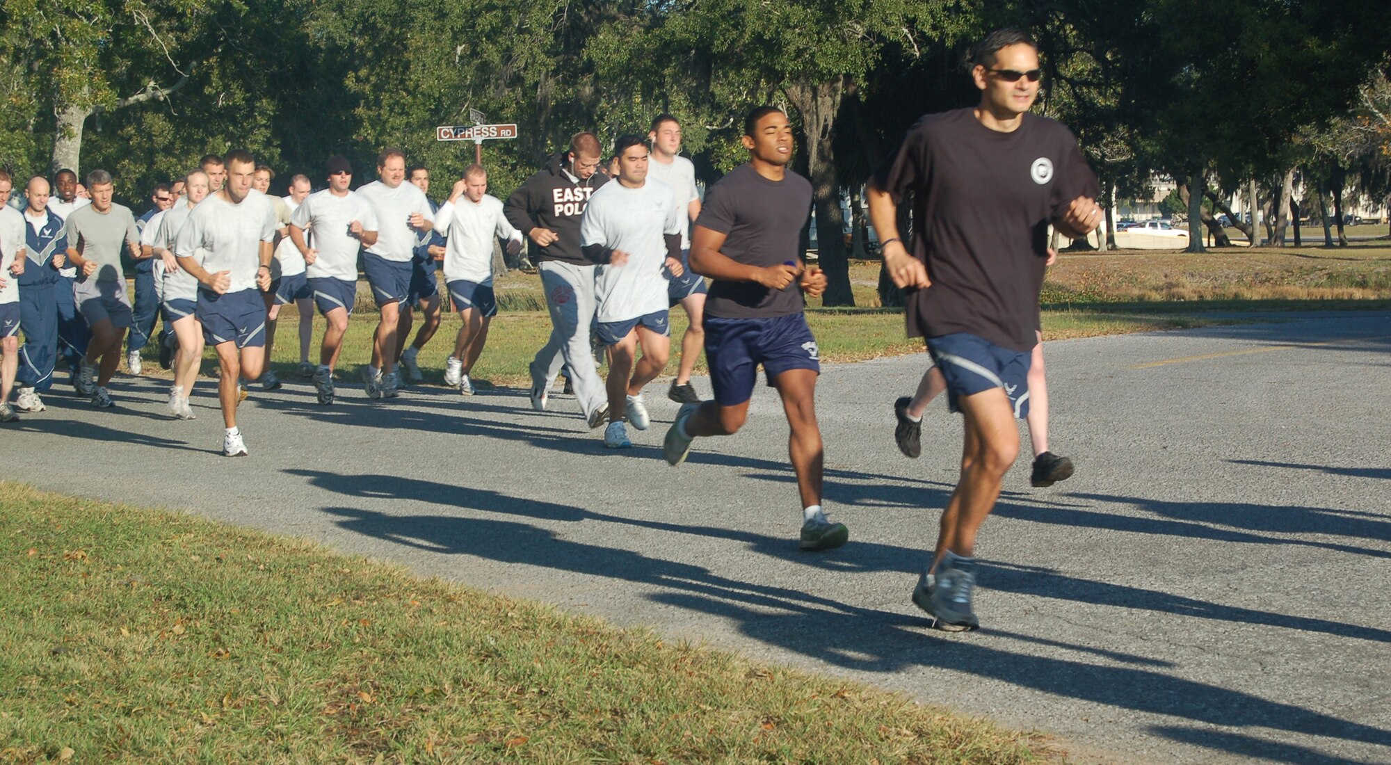 EGLIN AIR FORCE BASE, Fla. -- Approximately 200 Airmen and civilians participated in Eglin?s first America Recycles Day 5K Fun Run event Nov. 5. The event was sponsored by Eglin?s Environmental Management Division and the 96th Services Squadron. America Recycles Day, Nov. 15, is the only nationally recognized day dedicated to encouraging Americans to recycle and to buy recycled products./U.S. Air Force photo by Jerron Barnett