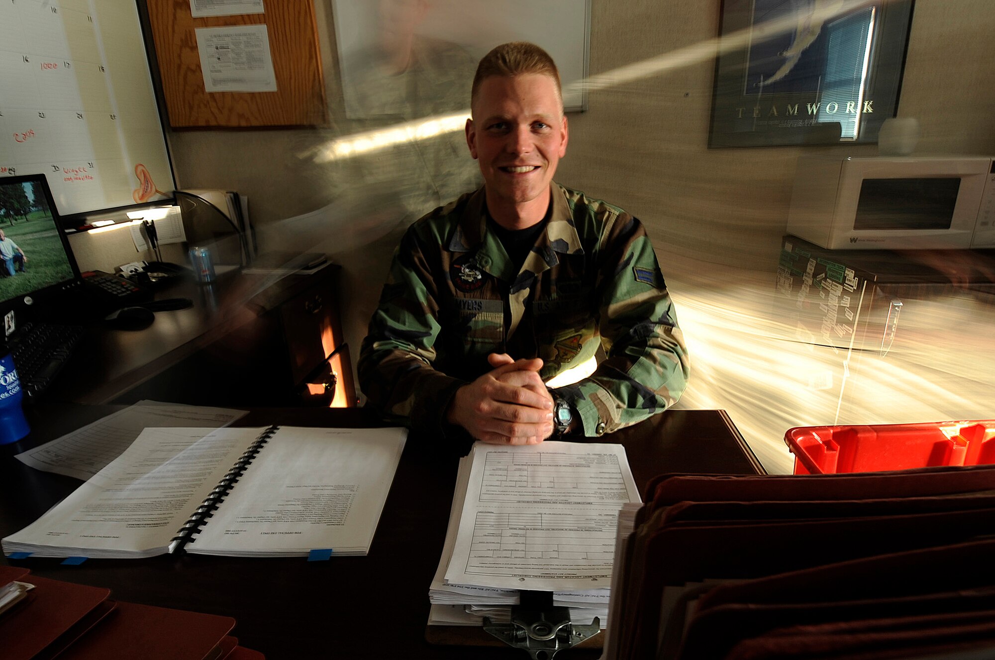 Airman 1st Class Aaron Myers, 354th Force Support Squadron readiness specialist, is the Hall of Fame pick for the week of Nov. 14 to 20. (U.S. Air Force photo by Senior Airman Jonathan Snyder)