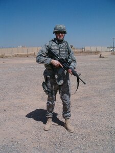 JOINT BASE BALAD, Iraq --1st Lt. Mark J. Garrette is deployed from Langley.  “It is very obvious to everyone this is my first deployment because of all the care packages my family sent. Receiving packages, cards, and letters from people back home is always the highlight of any day,” said Lieutenant Garrette.