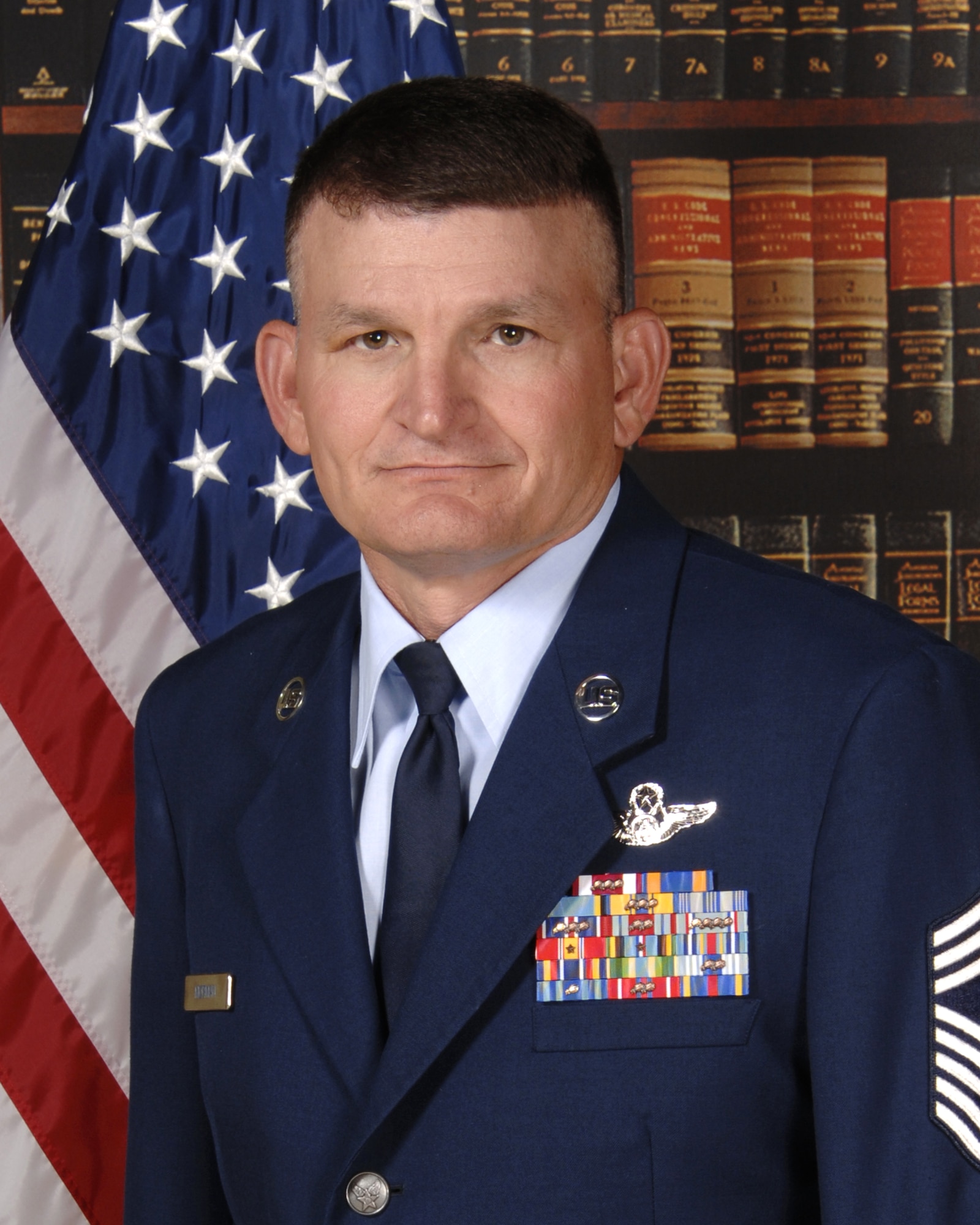 Chief Master Sgt. James Morman, 22nd Air Refueling Wing interim command chief