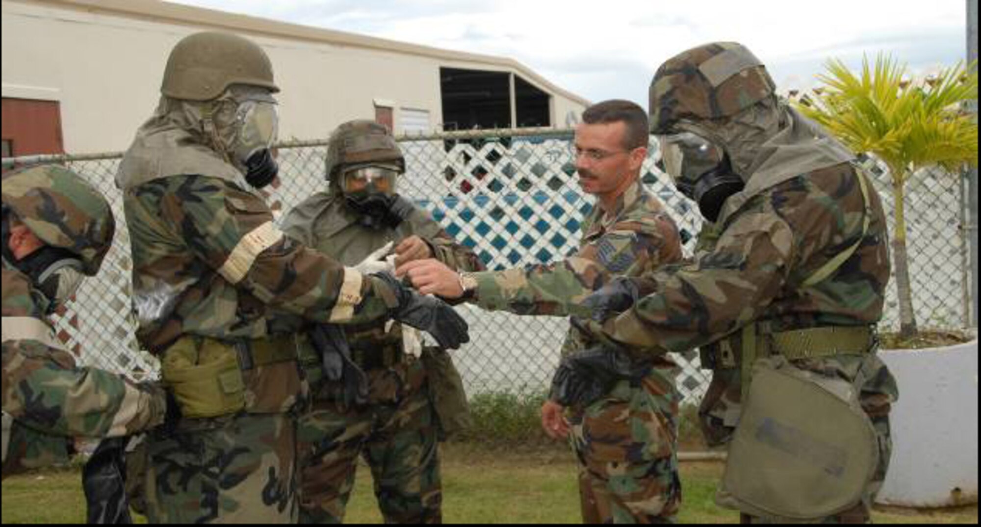 For many airmen in the PRANG, the Combat Readiness Training Center in Volksfield, Wisconsin is not a new place, but for the new airmen they will get plenty of time to know it well. The last time the 156AW mobilized (400 plus) airmen to Volksfield was in 2002, for an Ability to Survive and Operate training (ATSO). Now it is time to go back but for our FY09 Operational Readiness Inspection (ORI). This October, approximately 60 airmen from the Operations, Maintenance, Medical and Support
Groups will depart from Muñiz to Volksfield to participate in the Operational Readiness Training Program (ORTP) Phase III. Different areas will be covered in
this training like unit Command and Control and Battle Staff procedures, Unit Control Centers (UCC), and unit Emergency Operational Centers (EOC). The EET is the team of evaluators in charge of evaluating the entire ORI, they are recognizable for their  range colored baseball caps. 