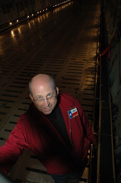 The 433rd Airlift Wing held its 15th annual Bosses' Day Lackland Air Force Base, San Antonio, Texas, Sat., Nov. 15, 2008. The event, held in co-operation with Texas Committee of Employer Support for the Guard and Reserve, helped employers better understand the time and sacrifice their employees invest in their role as Air Force reservists. Civilian bosses of wing reservists flew aboard an Alamo Wing C-5A Galaxy, the largest aircraft in the U.S. Air Force inventory, and witnessed an in-flight aerial refueling mission with a KC-135 Stratotanker over the Gulf of Mexico. Afterwards, Airmen and their civilian bosses sat down to a catered Texas barbecue luncheon.  (Air Force photo/Master Sgt. Daniel Nathaniel)