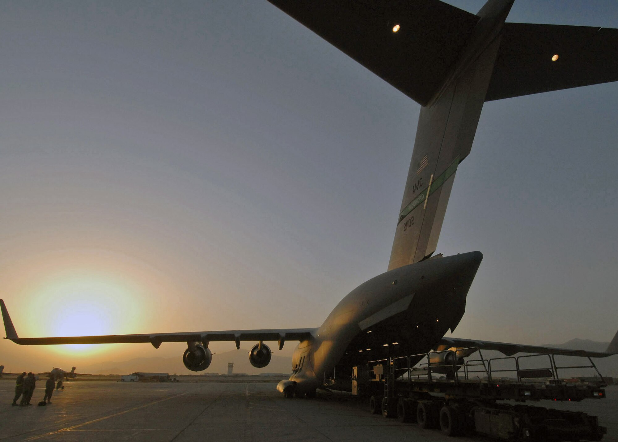 A C-17 Globemaster III prepares for airdrops in support of operations throughout Afghanistan, Iraq and the Horn of Africa. The C-17 plays a key role in the delivery of supplies and transporting troops to forward operating bases. (U.S. Air Force photo/Staff Sgt. Joshua T Jasper)   