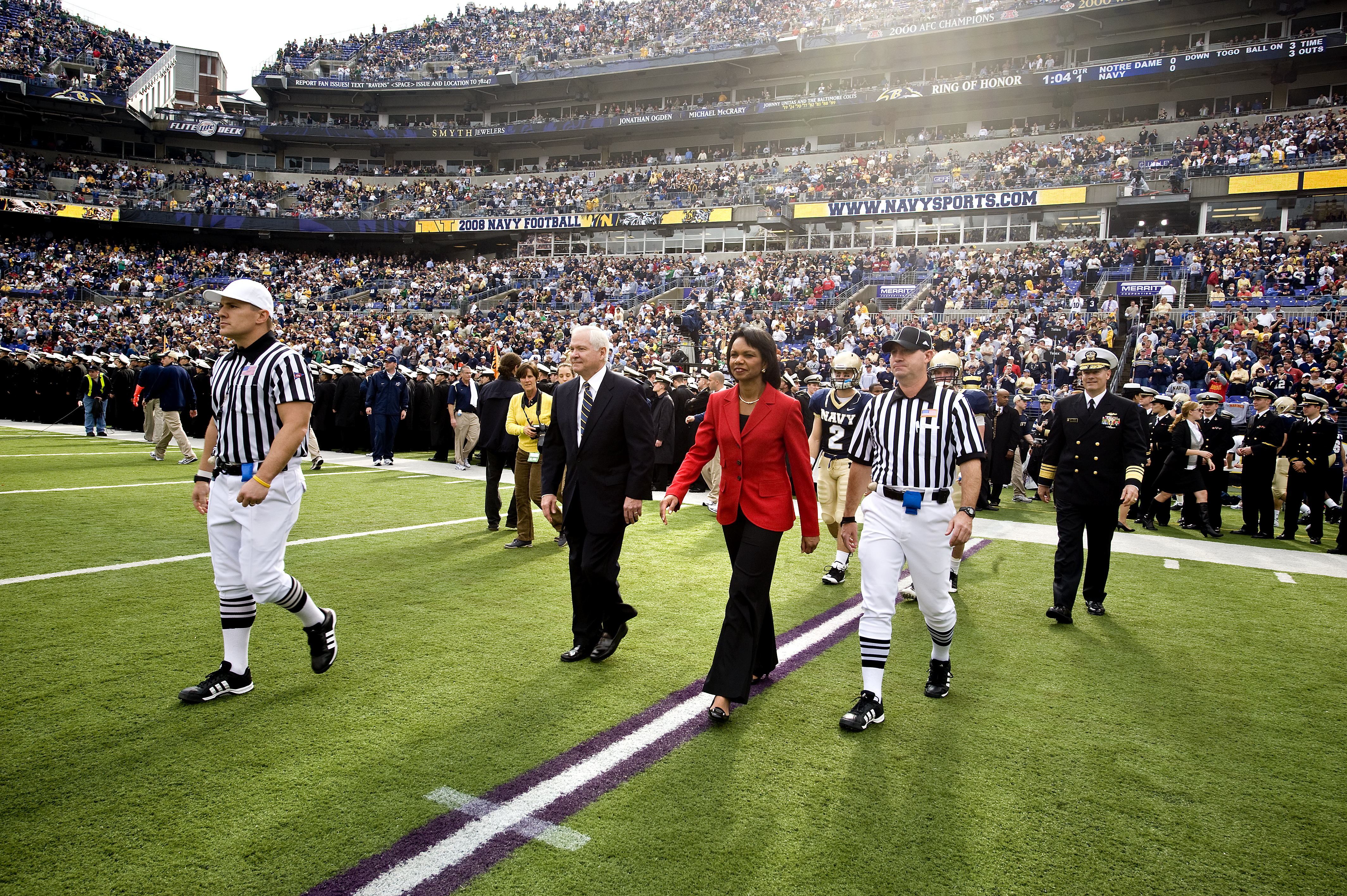 Secretary Of State Condoleezza Rice And Defense Secretary Robert M