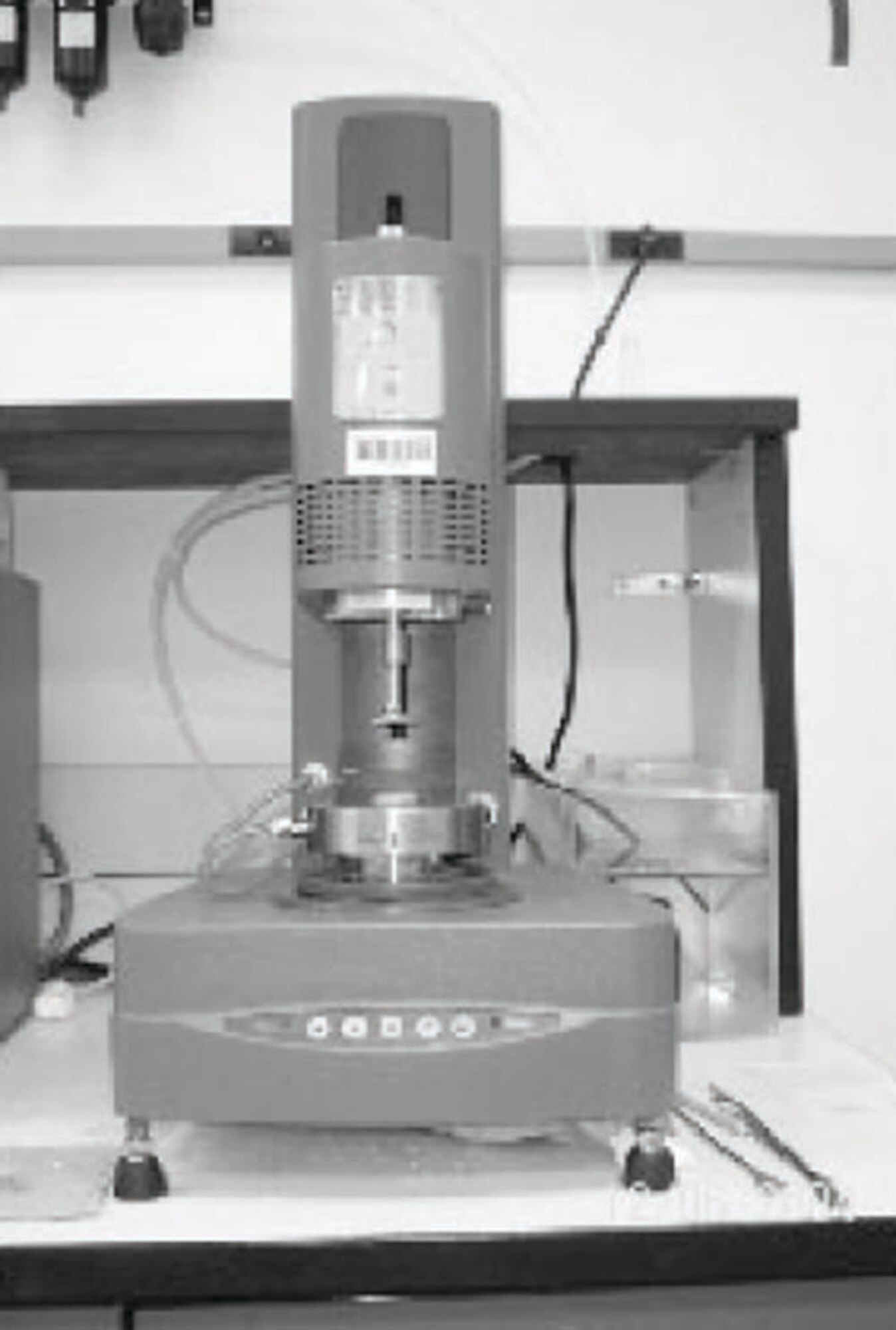 Tribo-rheometer. (Photo courtesy Dr. Pirouz  Kavehpour, UCLA)