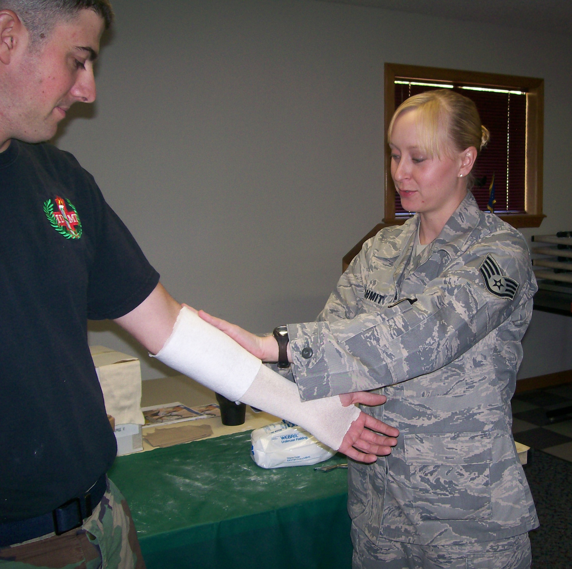 Staff Sgt. Tamera Schmit was selected for this week's First Knight award. This award is designed to recognize outstanding Airmen each week for the work they do every day. (Photo by Master Sgt. Ramon Gonzales)