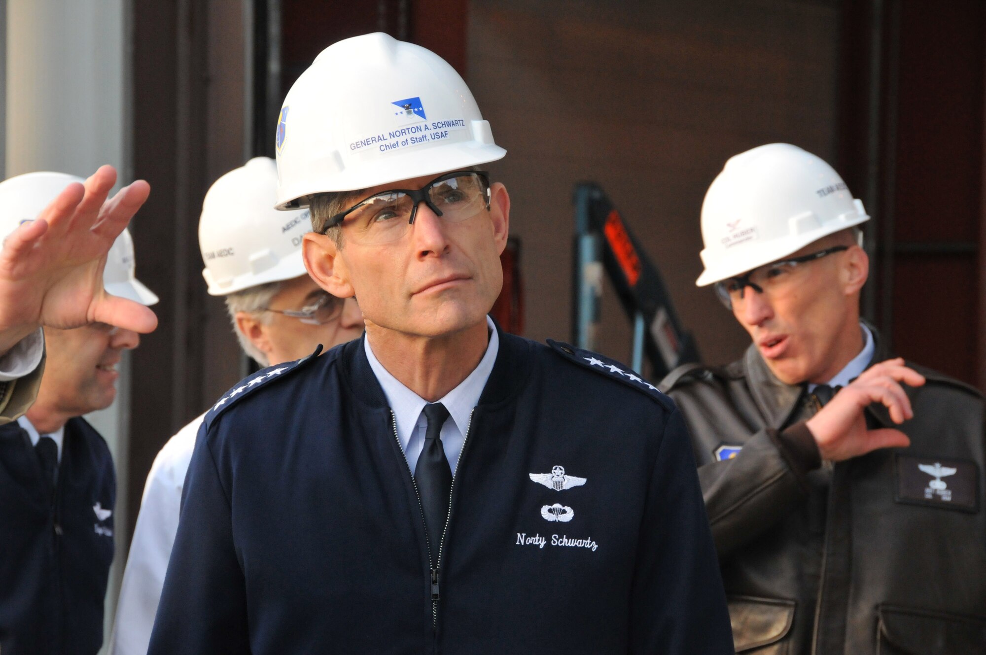 Chief of Staff of the Air Force Gen. Norton Schwartz tours Arnold Engineering Development Center Nov. 17 at Arnold Air Force Base, Tenn. (U.S. Air Force photo/David Housch) 

