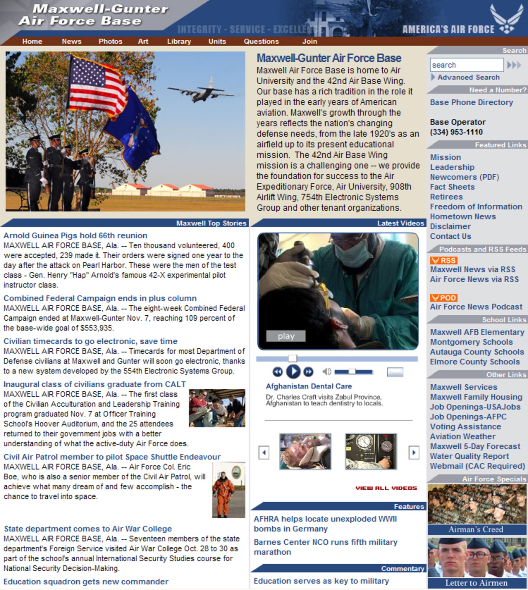 The new Maxwell Web site brings the installation's Web presence in compliance with the Air Force Public Web program. (Air Force graphic)