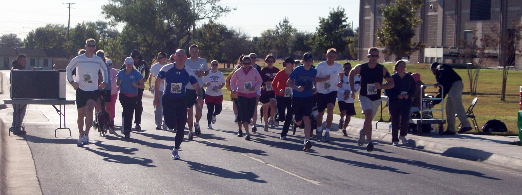 LAUGHLIN AIR FORCE BASE, Texas – November 15, 24 members of Team XL gathered at the Losano Fitness Center here to participate in the Turkey Trot 5K Fun Run.  (Contributed photo)