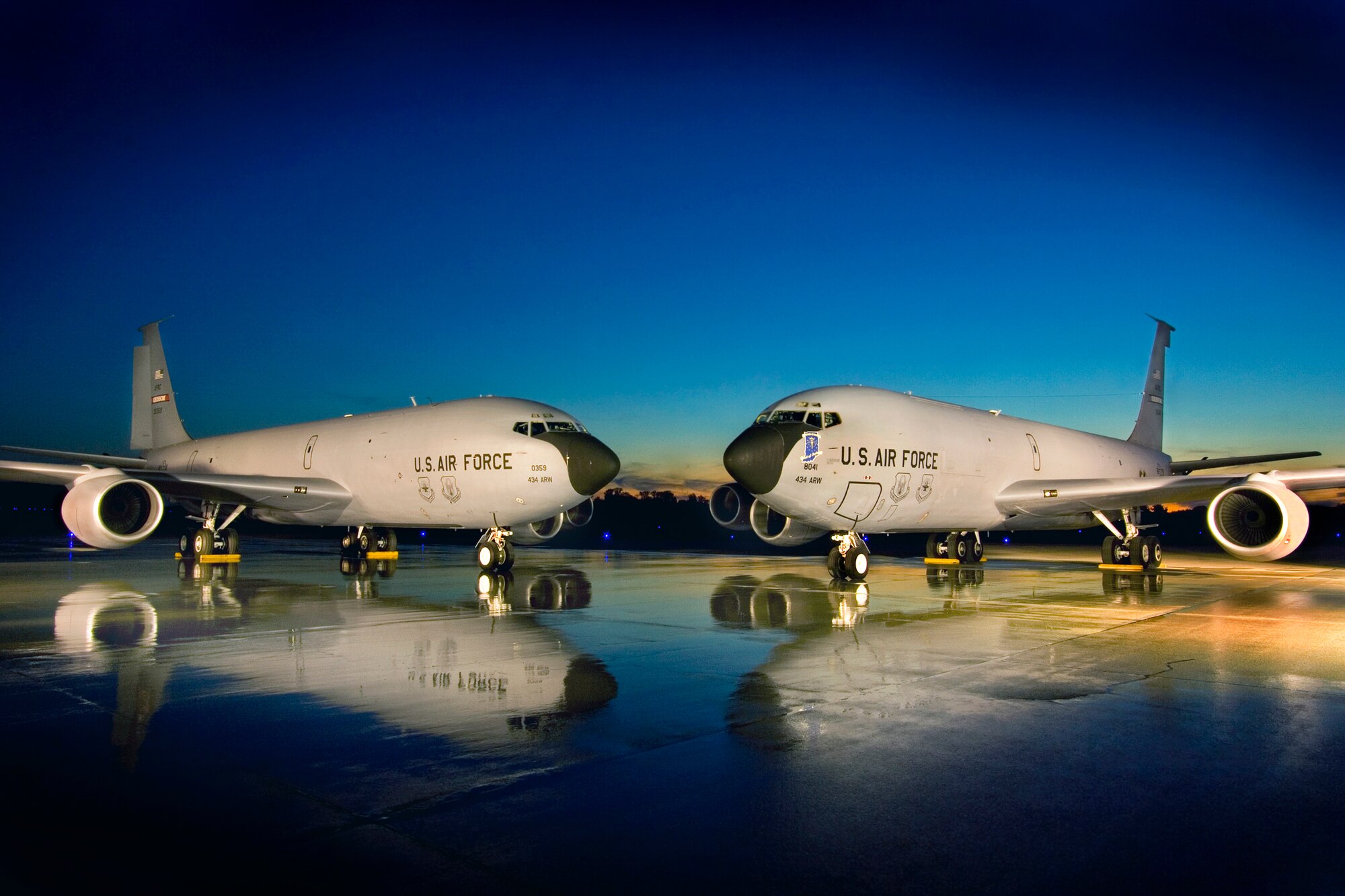 GRISSOM AIR RESERVE BASE, Ind,. -- Two KC-135R Stratotankers sit at Grissom. (U.S. Air Force photo)