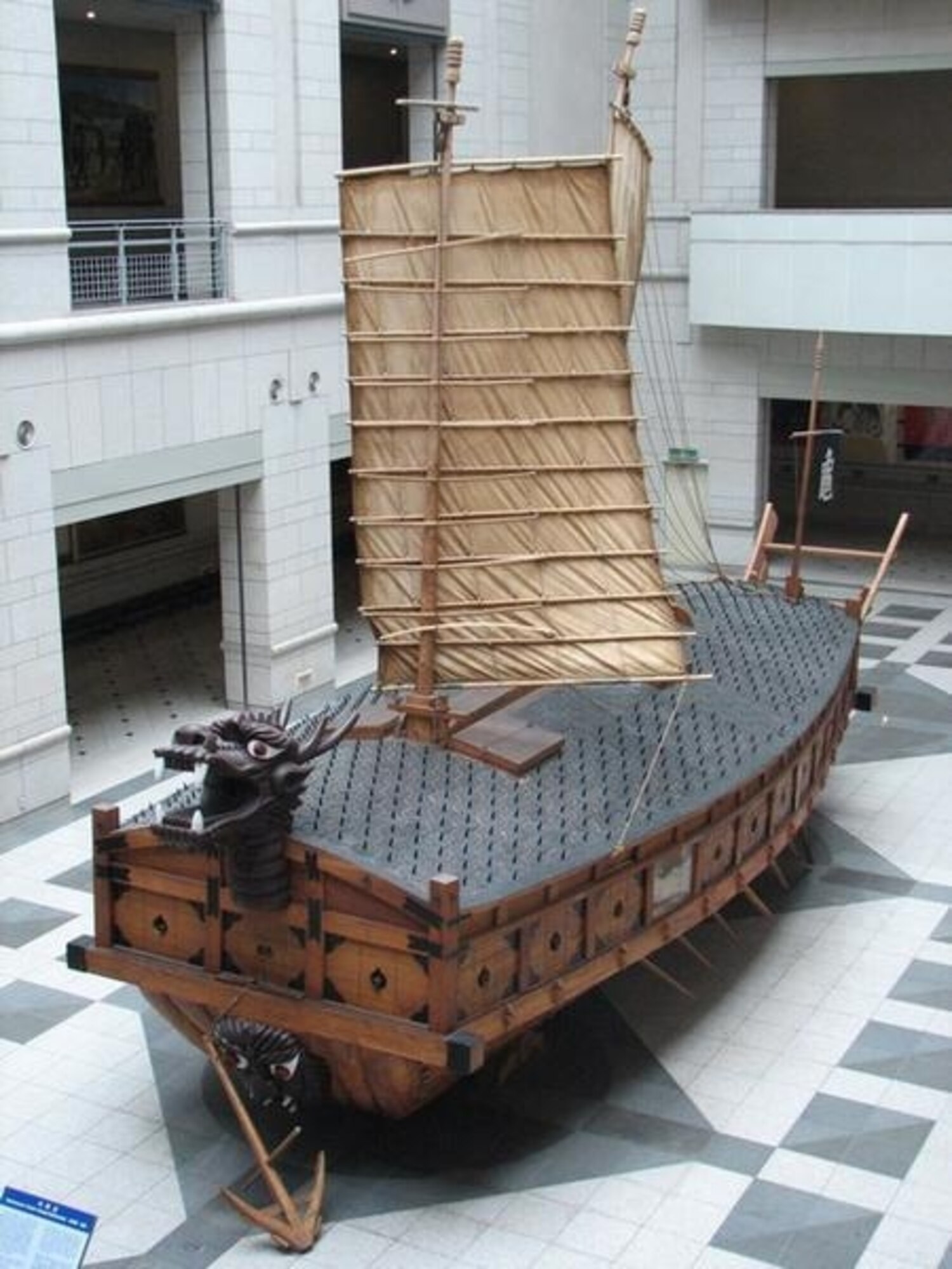 A replica of Admiral Yi, Sun Shin's turtle ship is on display at the Korean War Memorial in Seoul. The memorial is adjacent to Yongsan Garrison. (Courtesy photo)