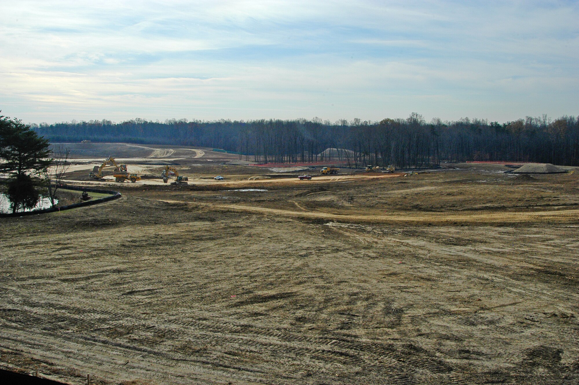 The site of the future Military Department Investigative Agencies facility located at Marine Corps Base Quantico, Va.
