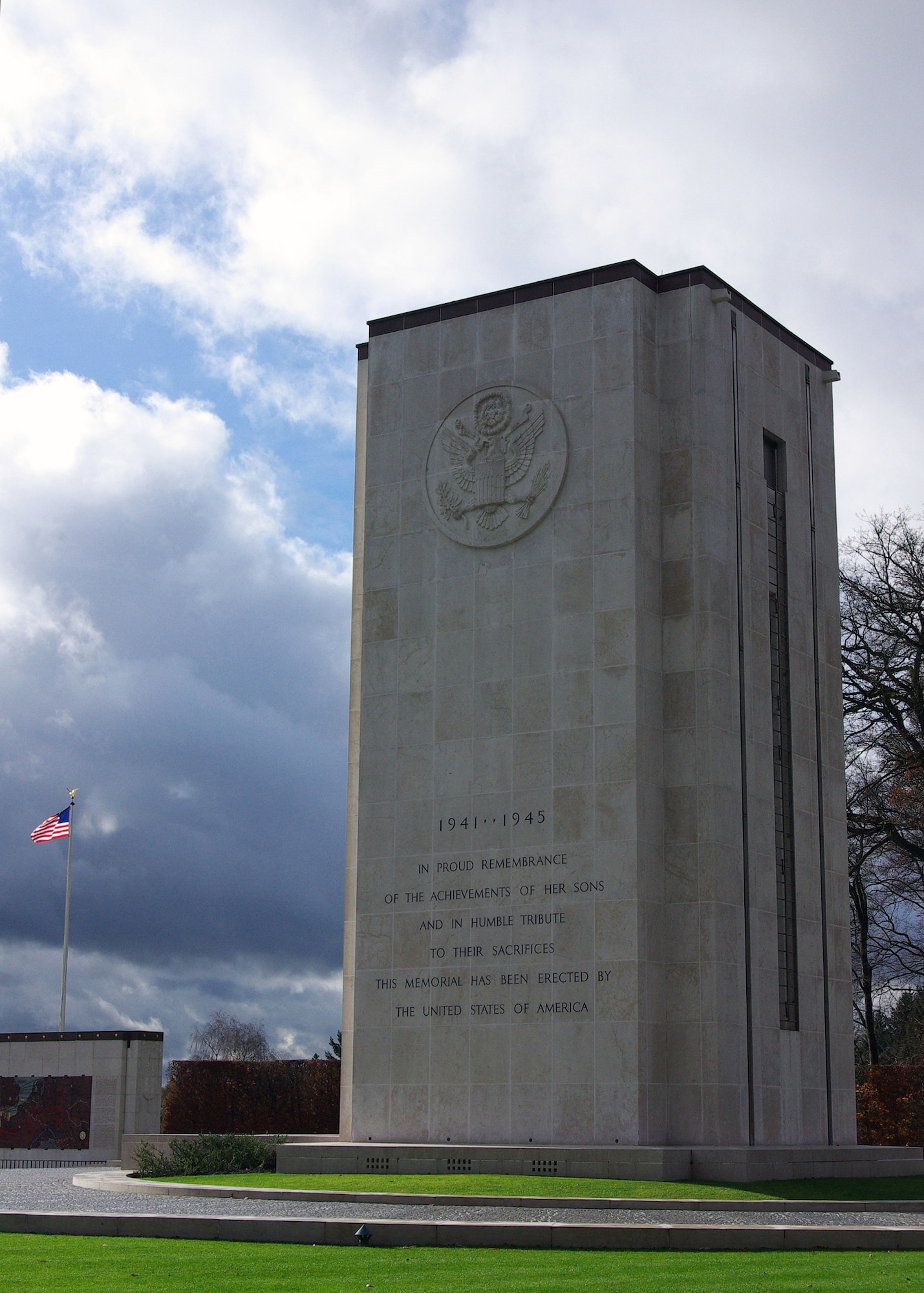 In the center of the Luxembourg American Cemetery and Memorial is a memorial chapel that visitors can go inside and pay respect to the fallen soldiers. Over 5,076 soldiers are permanently buried at the Cemetery. (U.S. photo by Staff Sgt. Matthew Bright)