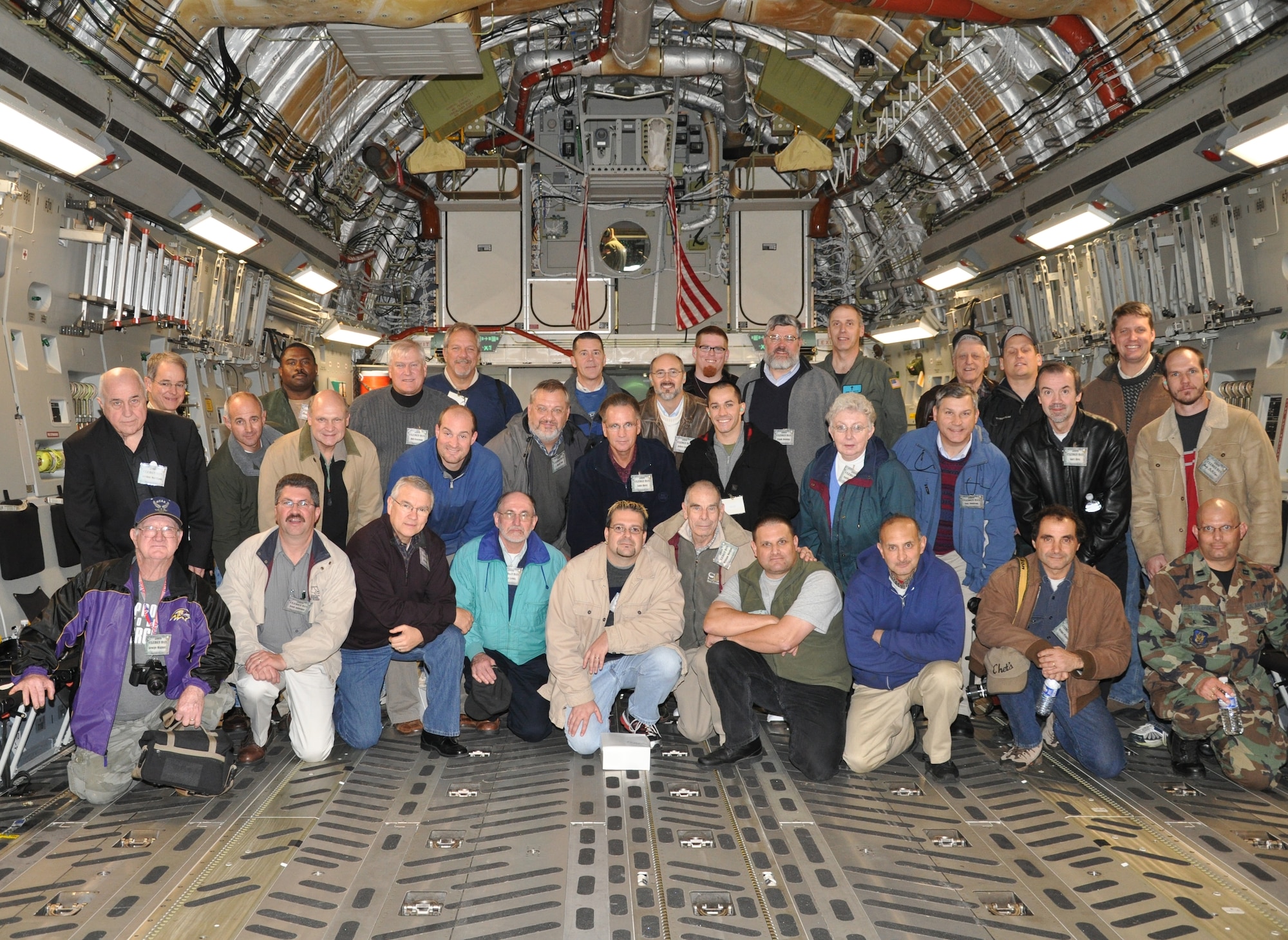 The 512th Airlift Wing hosted Clergy Day Nov. 13, when about 40 clergy and church representatives toured the base to learn more about the Air Force Reserve mission and the duties of military chaplains. As part of their tour, they visited the military working dog section, the aerial port and flew onboard a C-17 Globemaster III.  