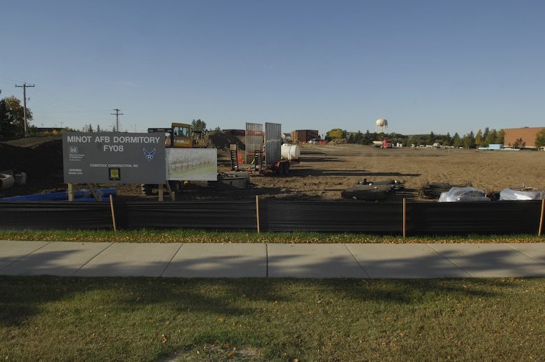 Construction of new dorms well under way > Minot Air Force Base