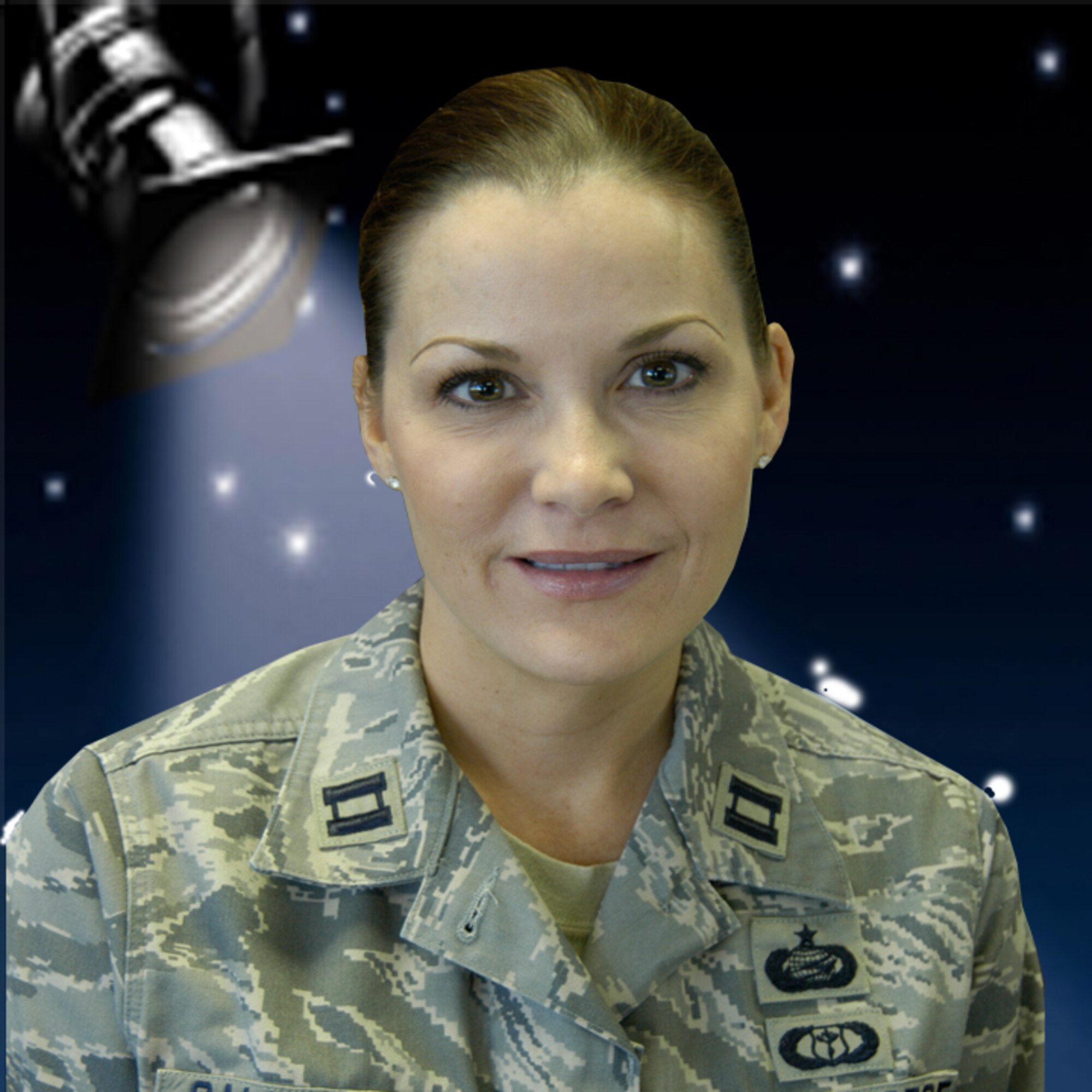 Capt. Jane Callender, ARPC's Executive Officer to the Commander, is the spotlight of the week. Captain Callender has been in the Air Force for 20 years, and is from Winona, Minn. She enjoys almost all water sports, snow-skiing and "hanging out in the mountains." (U.S. Air Force graphic/Eric Valdez) 