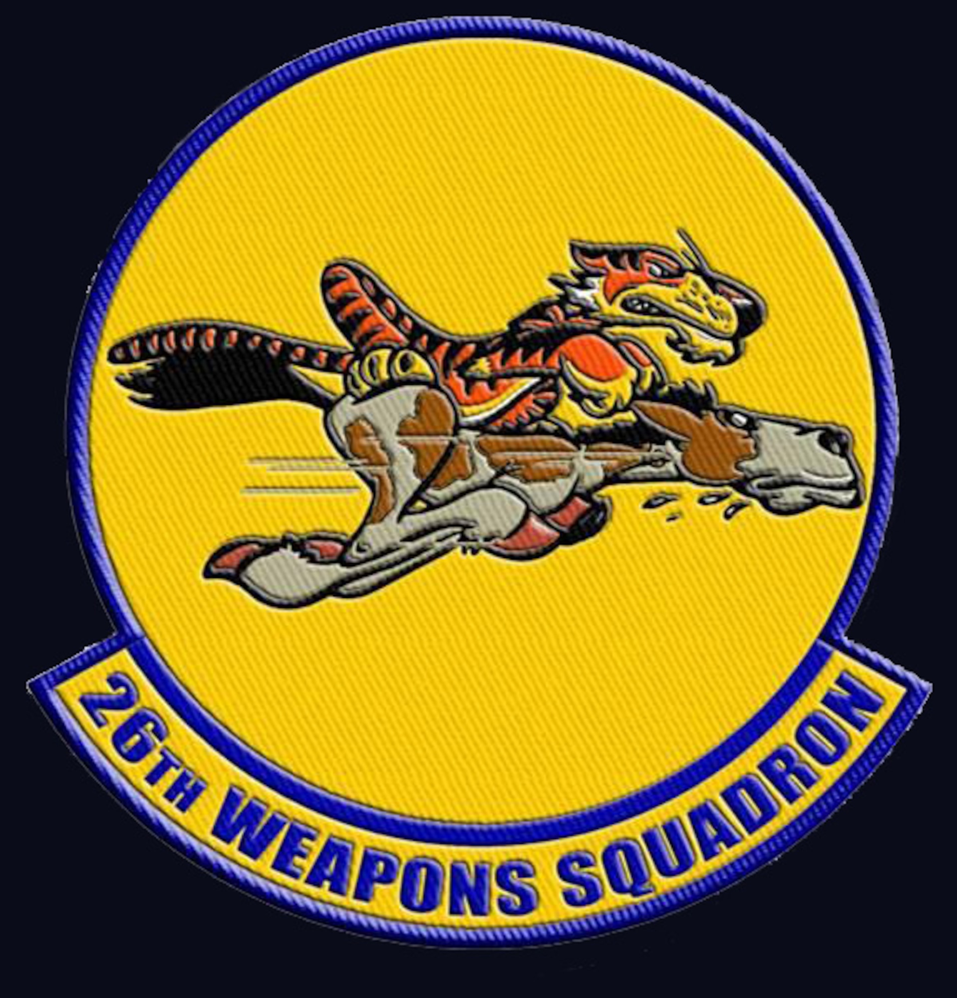 26 Weapons Squadron Patch. (courtesy image)