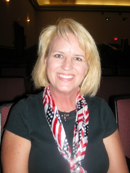 “It’s still emotional. I can remember everything that happened that day. I think we’ve come a long way and I’m still praying for our country and our troops.”
Anita Hernandez
Singer, 9/11 Ceremony (U.S. Air Force photo by Will Alexander, 452 AMW/PA) 